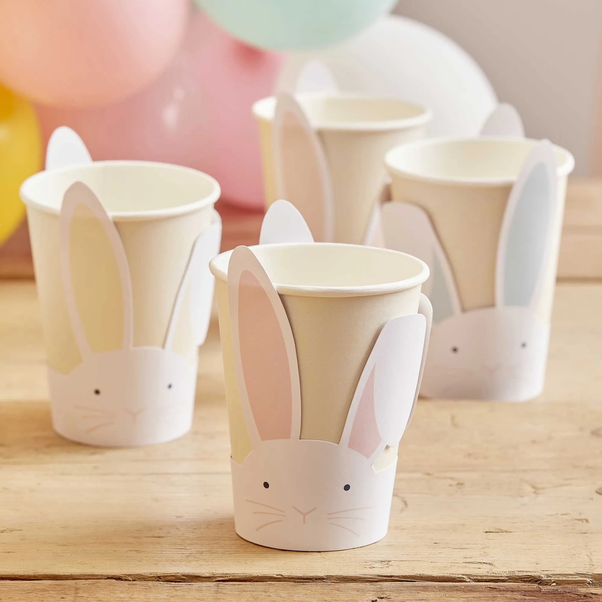 Paper Cups|Easter*Whistlefish Pastel Bunny Paper Cups