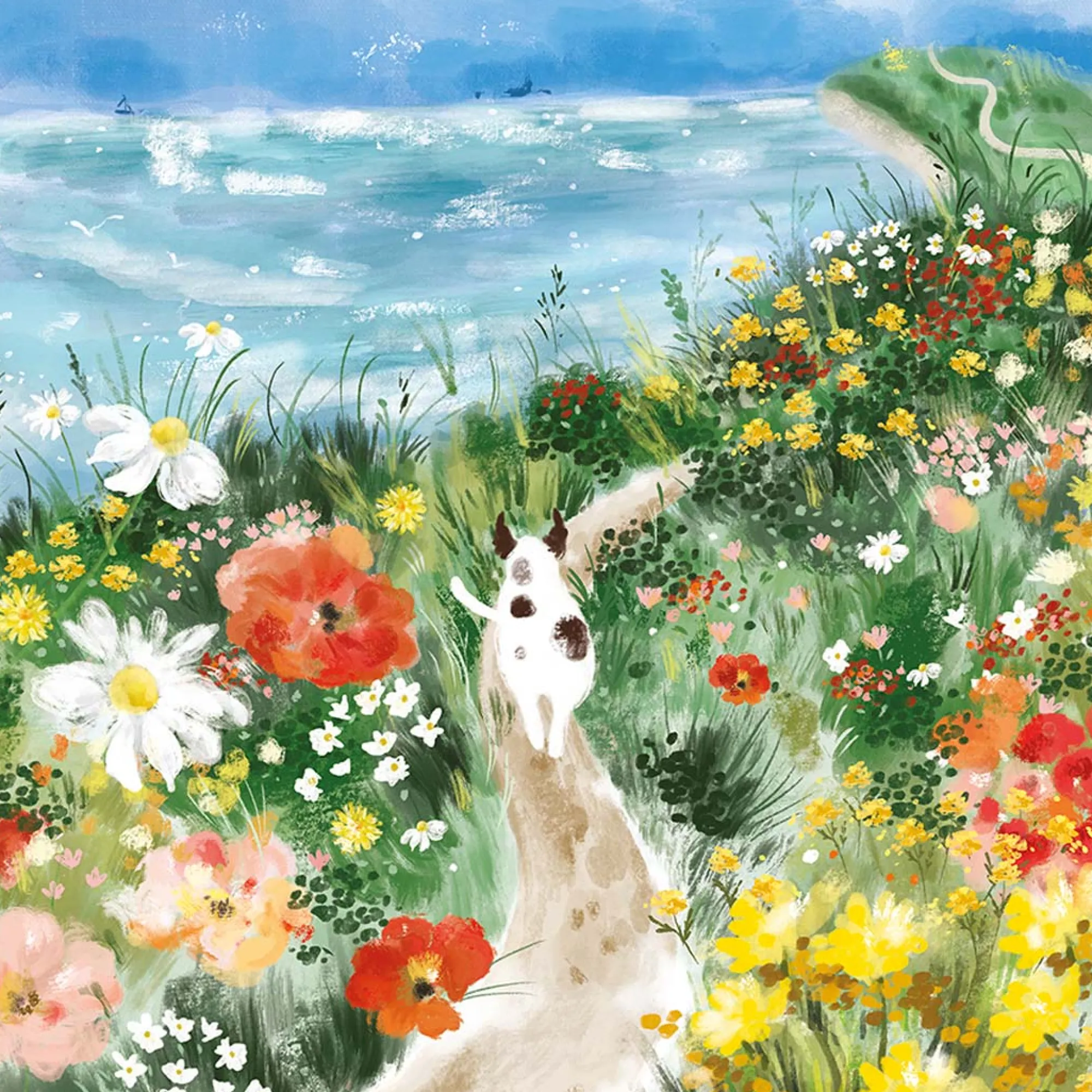 Unframed Prints*Whistlefish Patch Among the Wildflowers Art Print