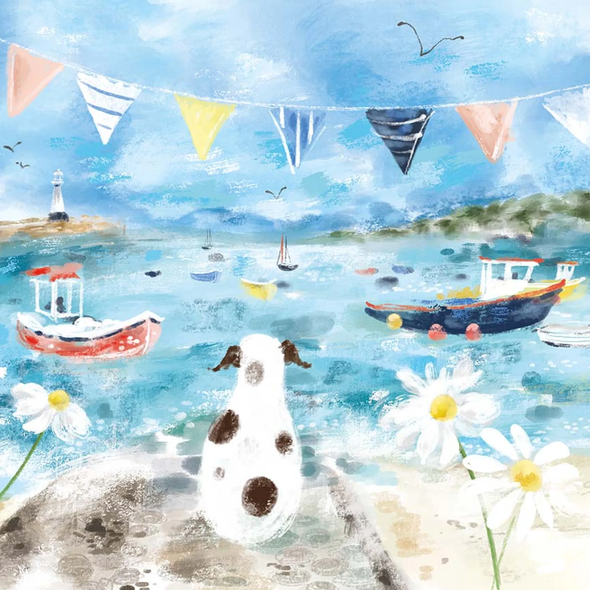 Unframed Prints*Whistlefish Patch at the Harbour Art Print