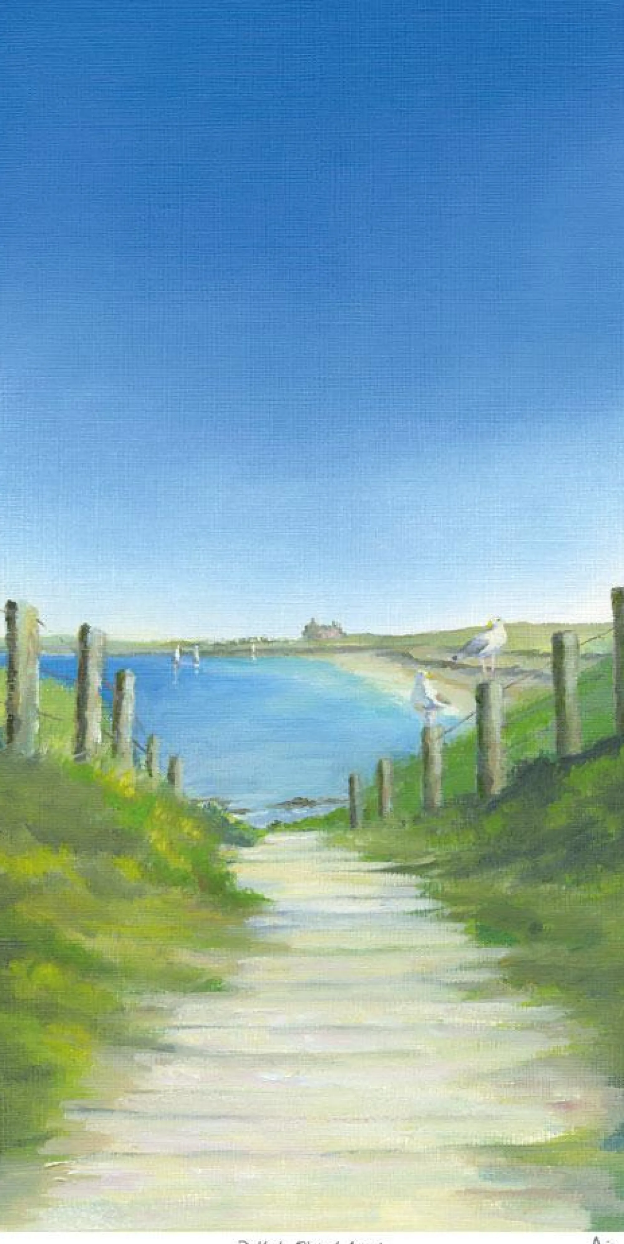 Unframed Prints*Whistlefish Path To Fistral Beach Art Print