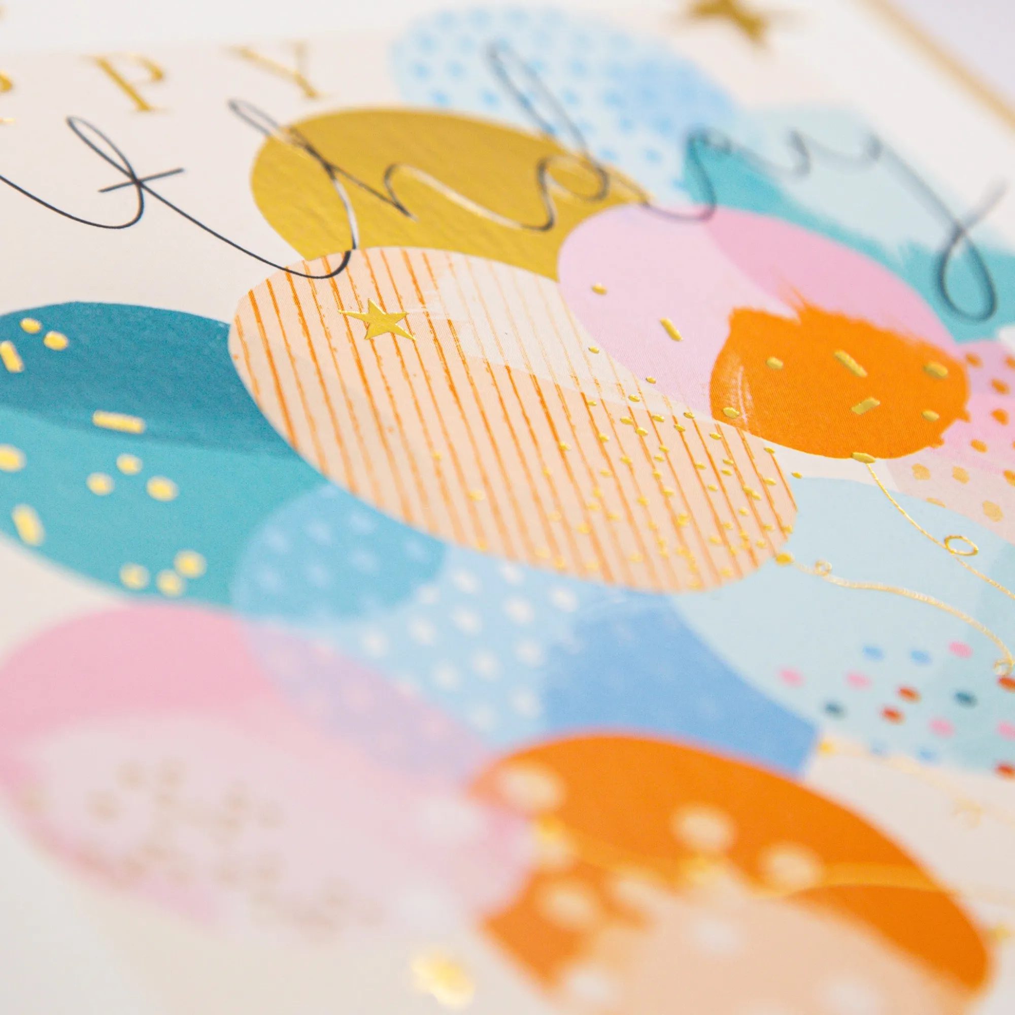 Birthday|For Children*Whistlefish Pattern Birthday Balloons Card