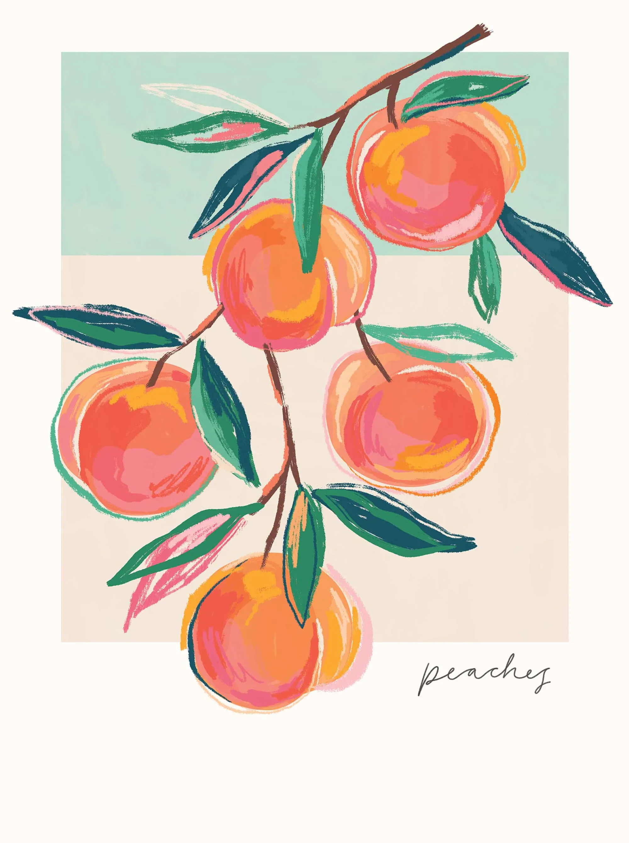 Framed Prints*Whistlefish Peaches Framed Print