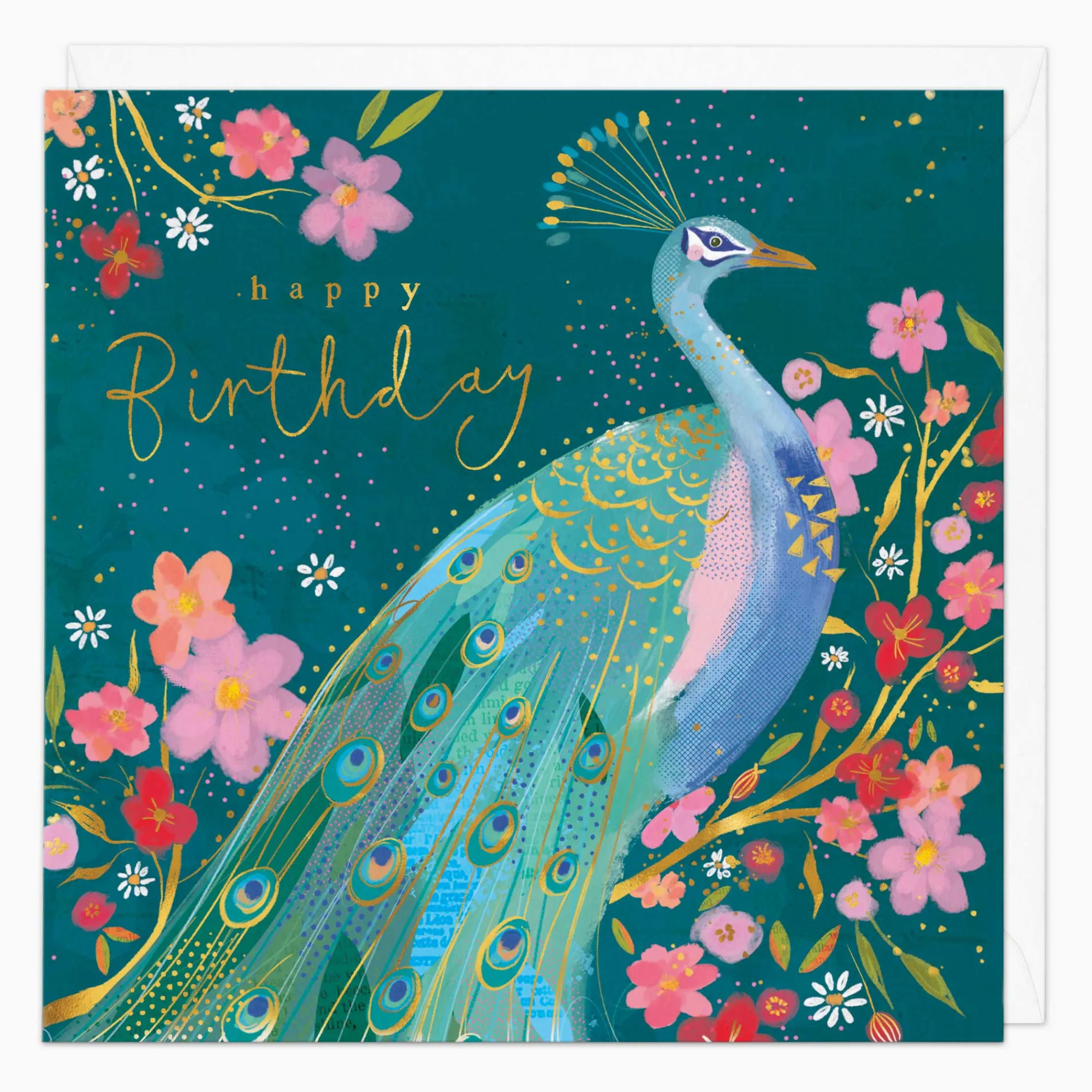 Birthday|For Children*Whistlefish Peacock Birthday Card