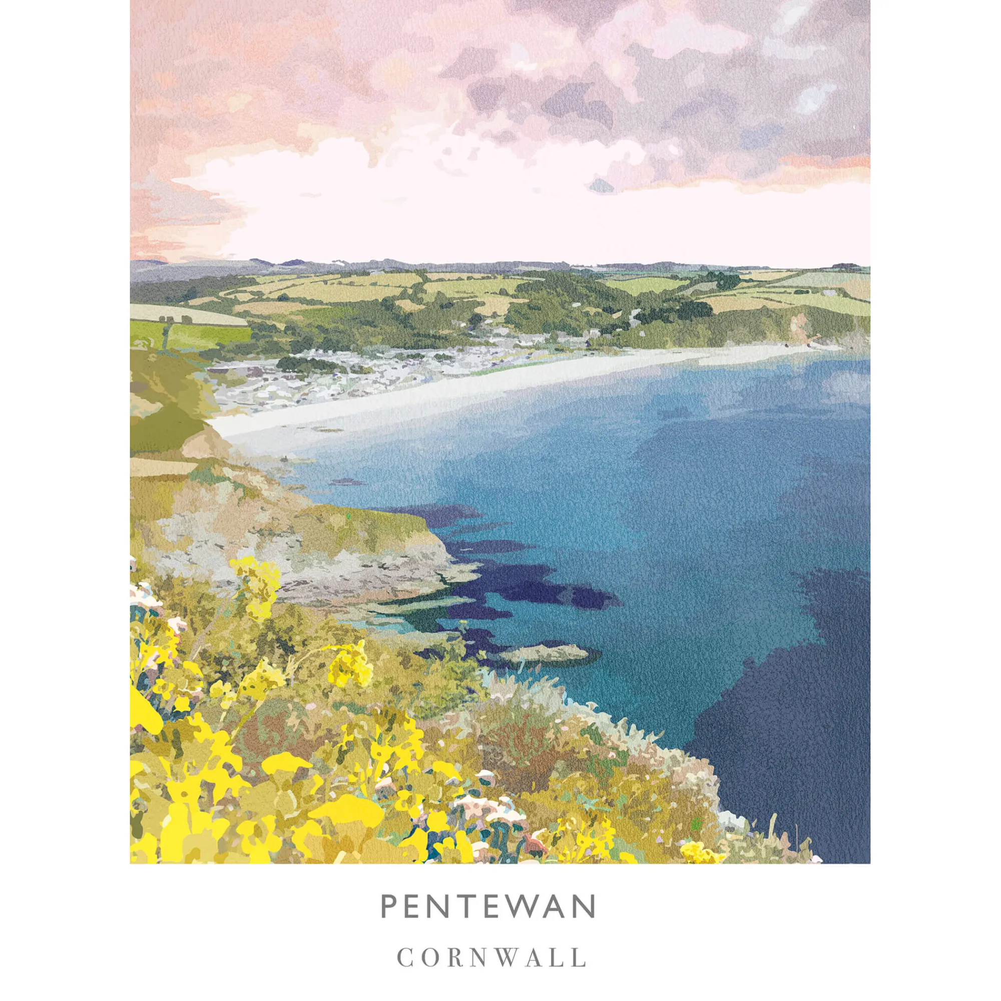 Unframed Prints*Whistlefish Pentewan Cornwall Art Print
