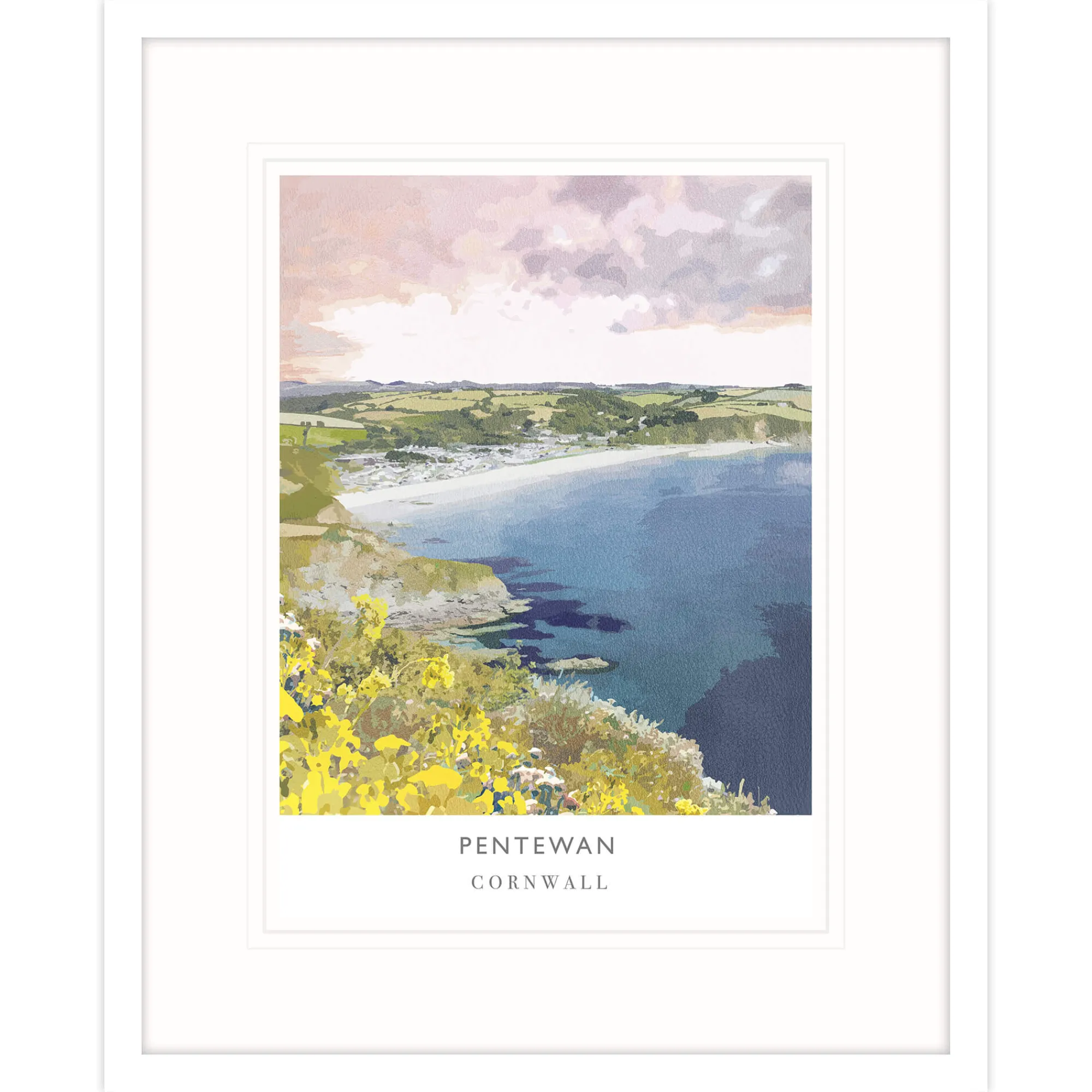 Cornwall|Travel*Whistlefish Pentewan Framed Print