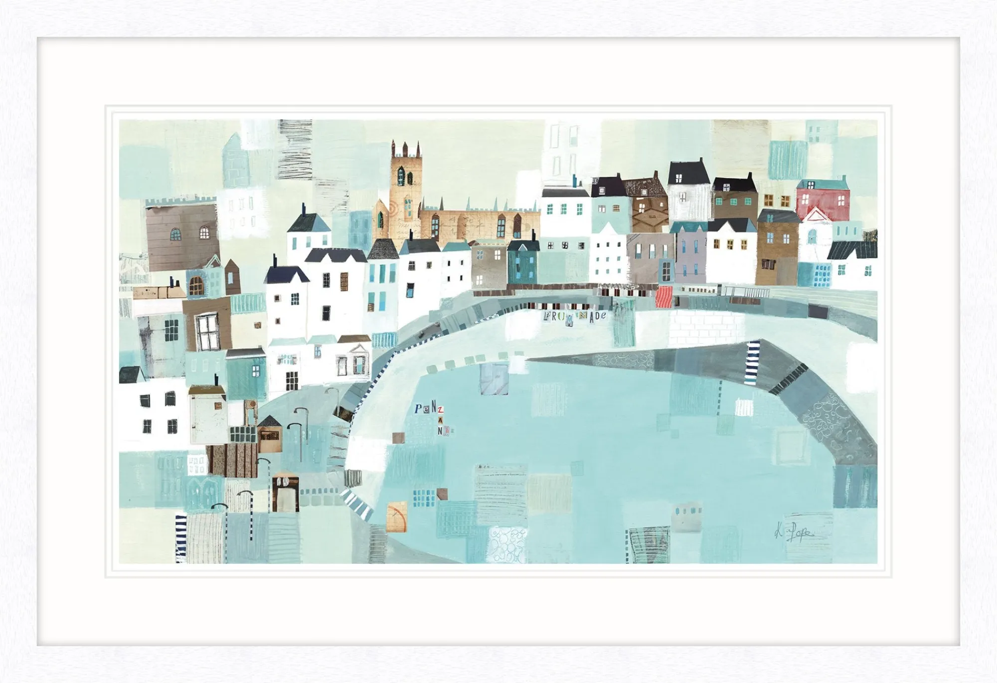 Framed Prints*Whistlefish Penzance Promenade Framed Print