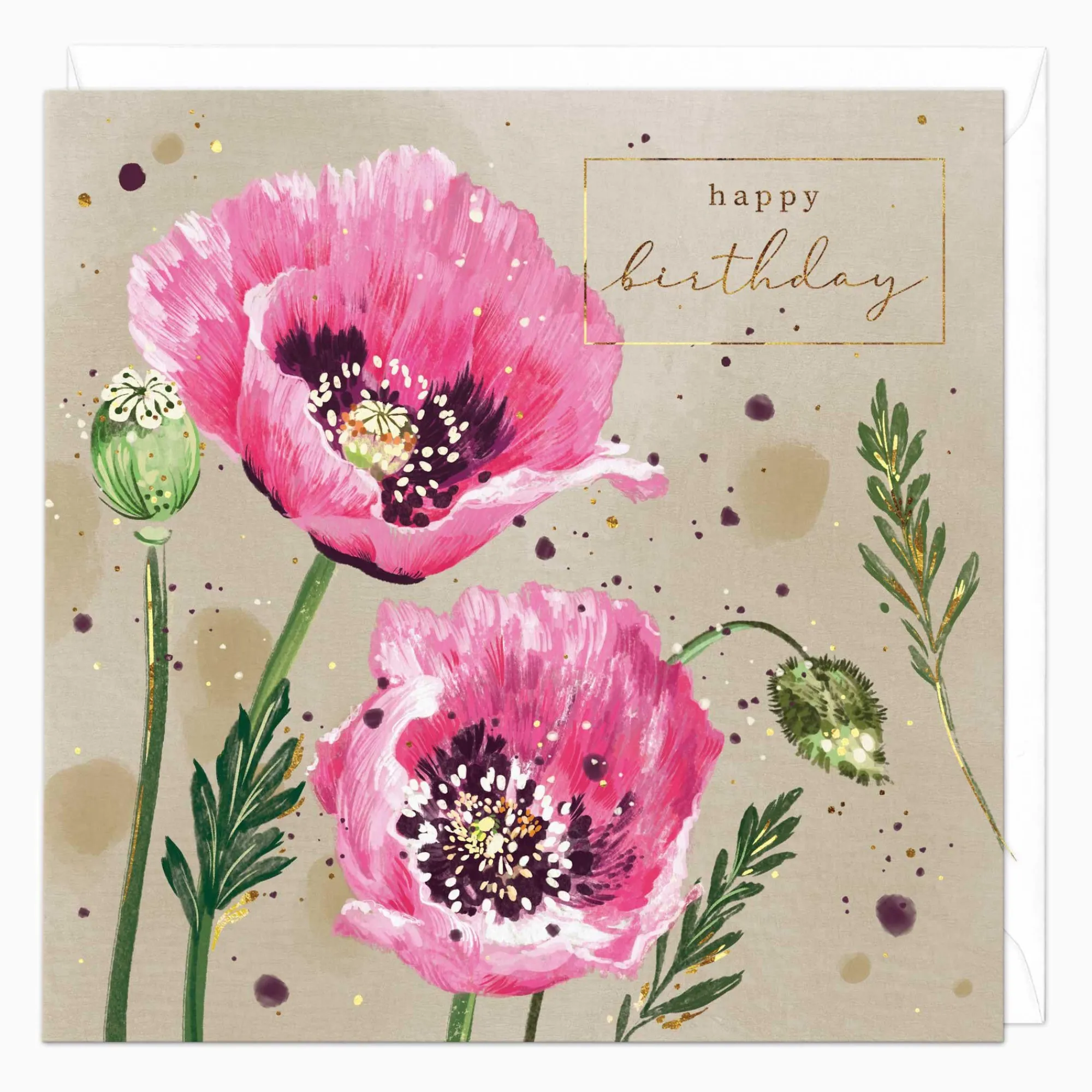 Birthday|For Her*Whistlefish Peony Florals Birthday Card