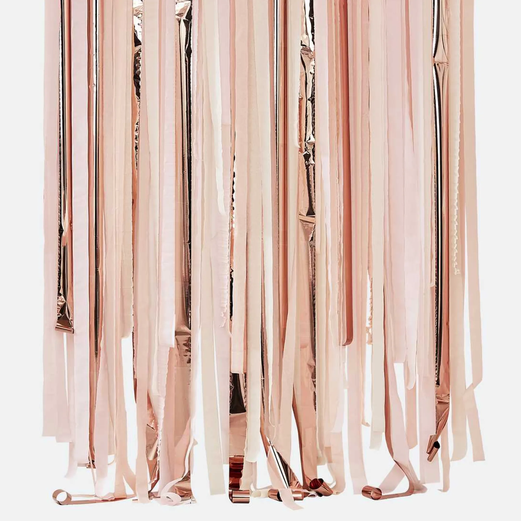 Backdrops|Birthday*Whistlefish Pink & Rose Gold Party Streamer Backdrop