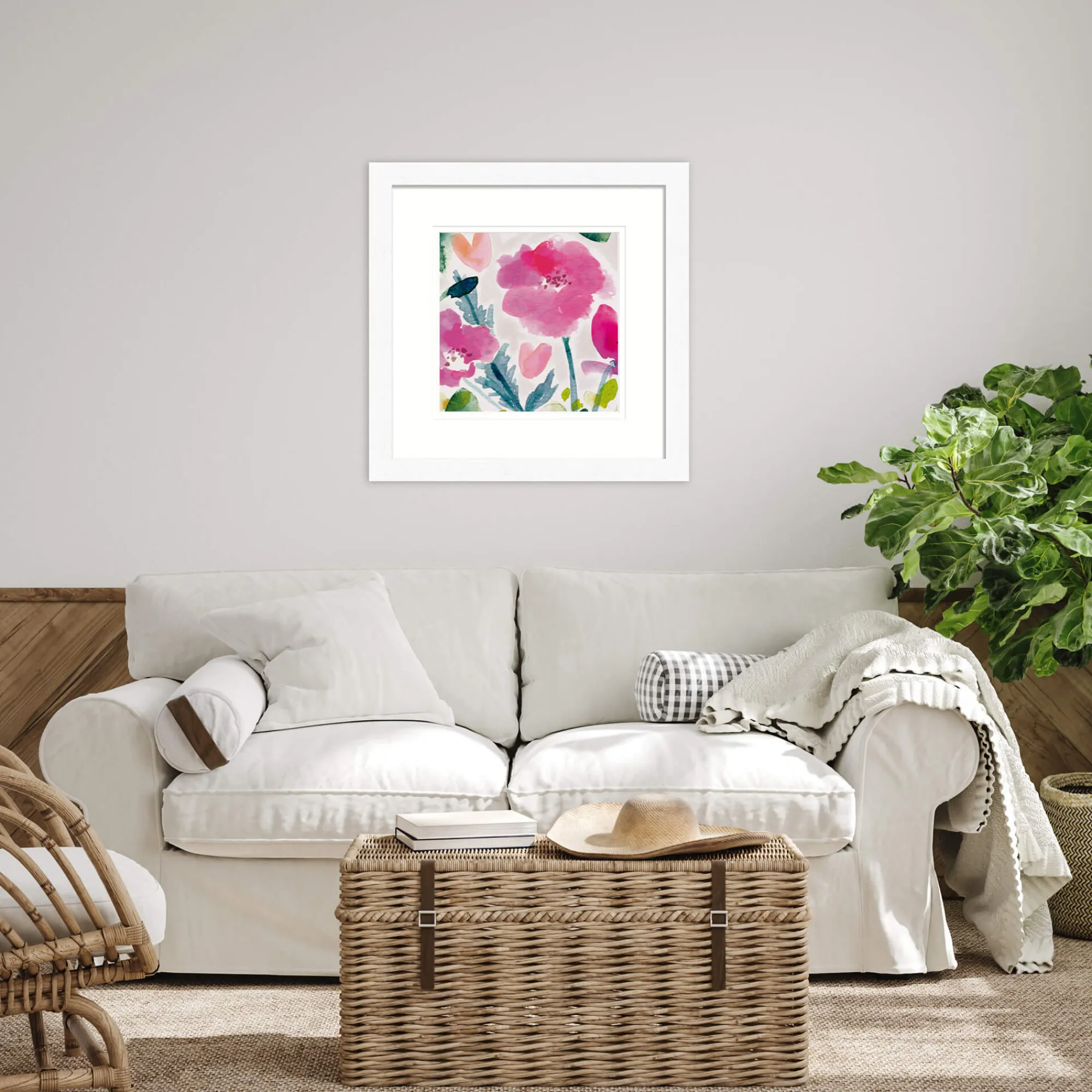 Floral & Flowers|Framed Prints*Whistlefish Pink Blossom Medium Framed Print