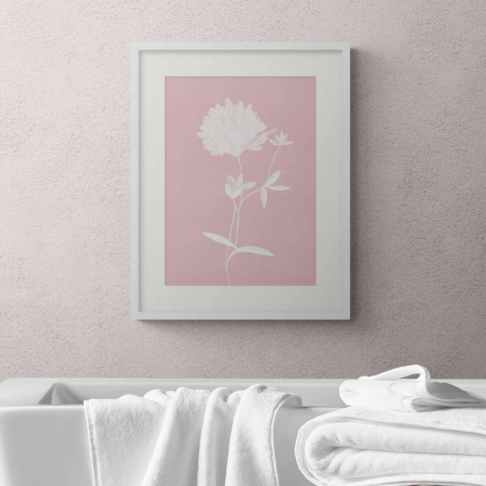 Unframed Prints*Whistlefish Pink Clover Small Art Print