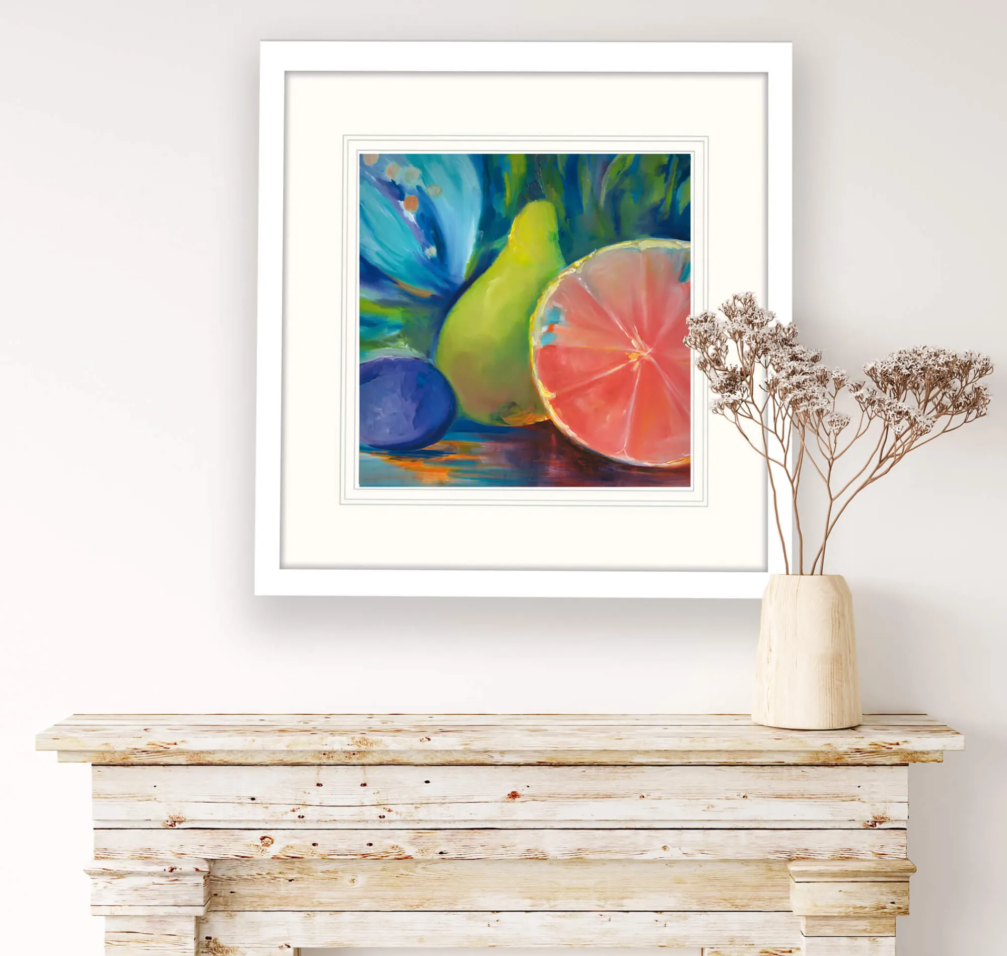 Framed Prints*Whistlefish Pink Grapefruit Framed Print