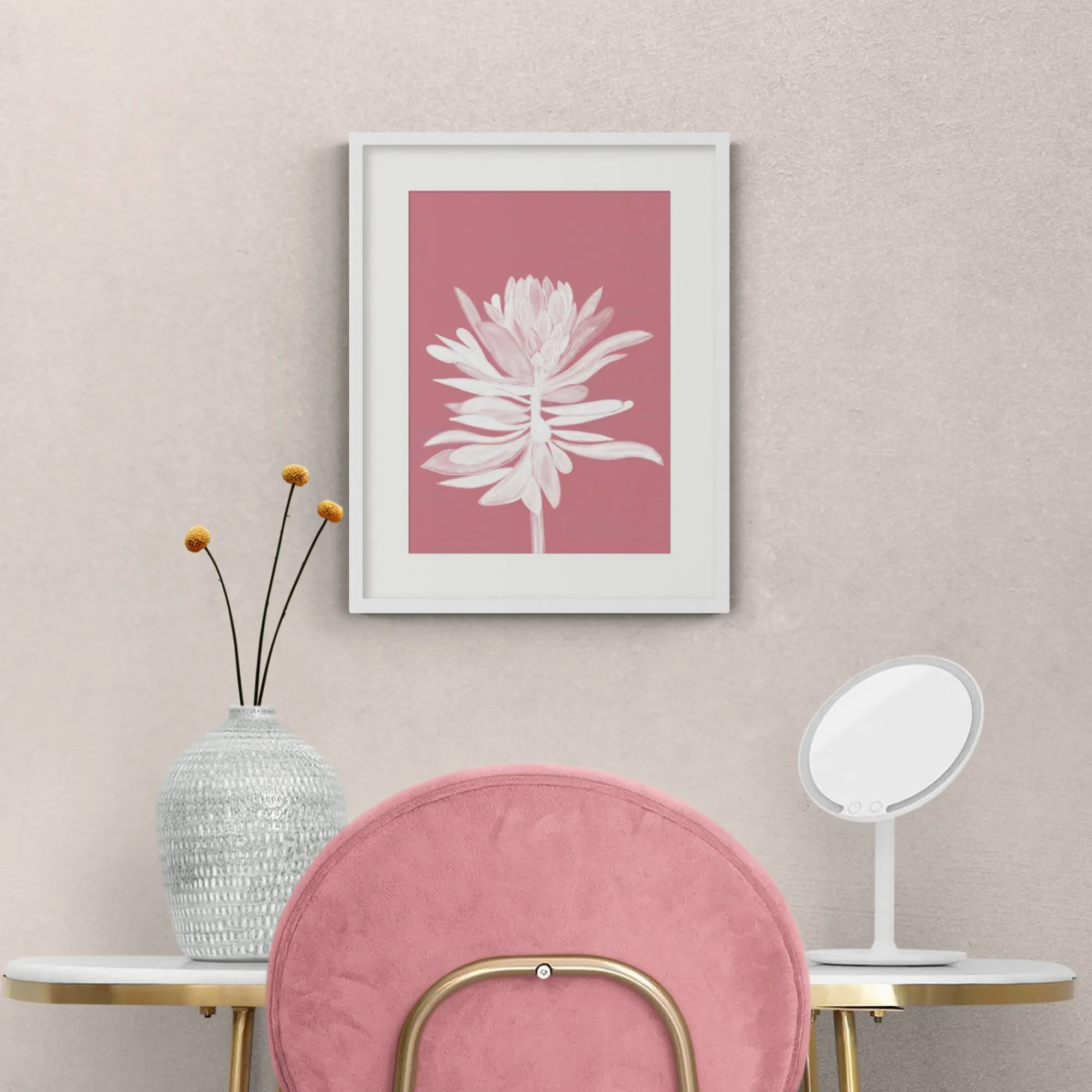 Unframed Prints*Whistlefish Pink Protea Small Art Print