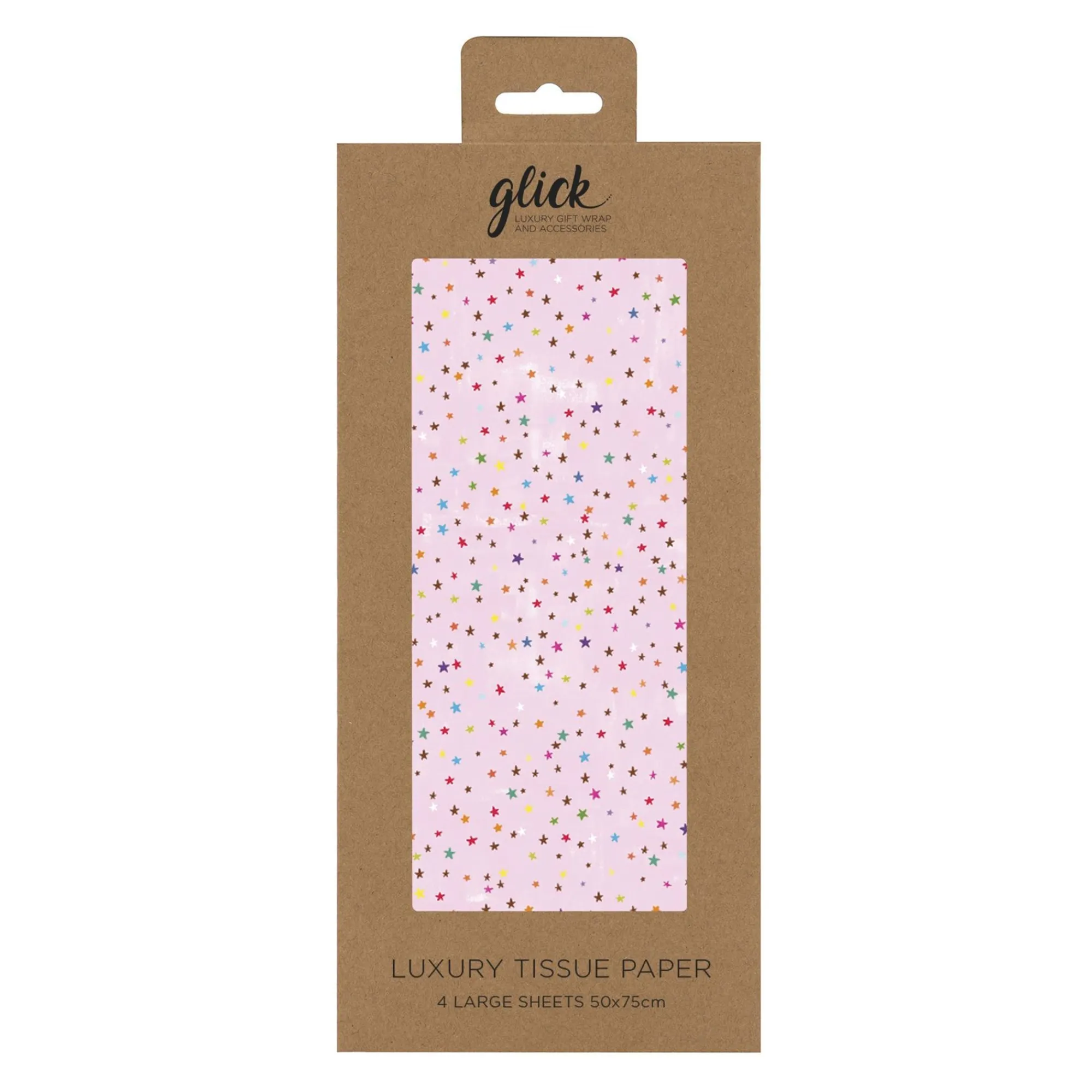 Tissue Paper|Tissue Paper*Whistlefish Pink Stars Luxury Tissue Paper