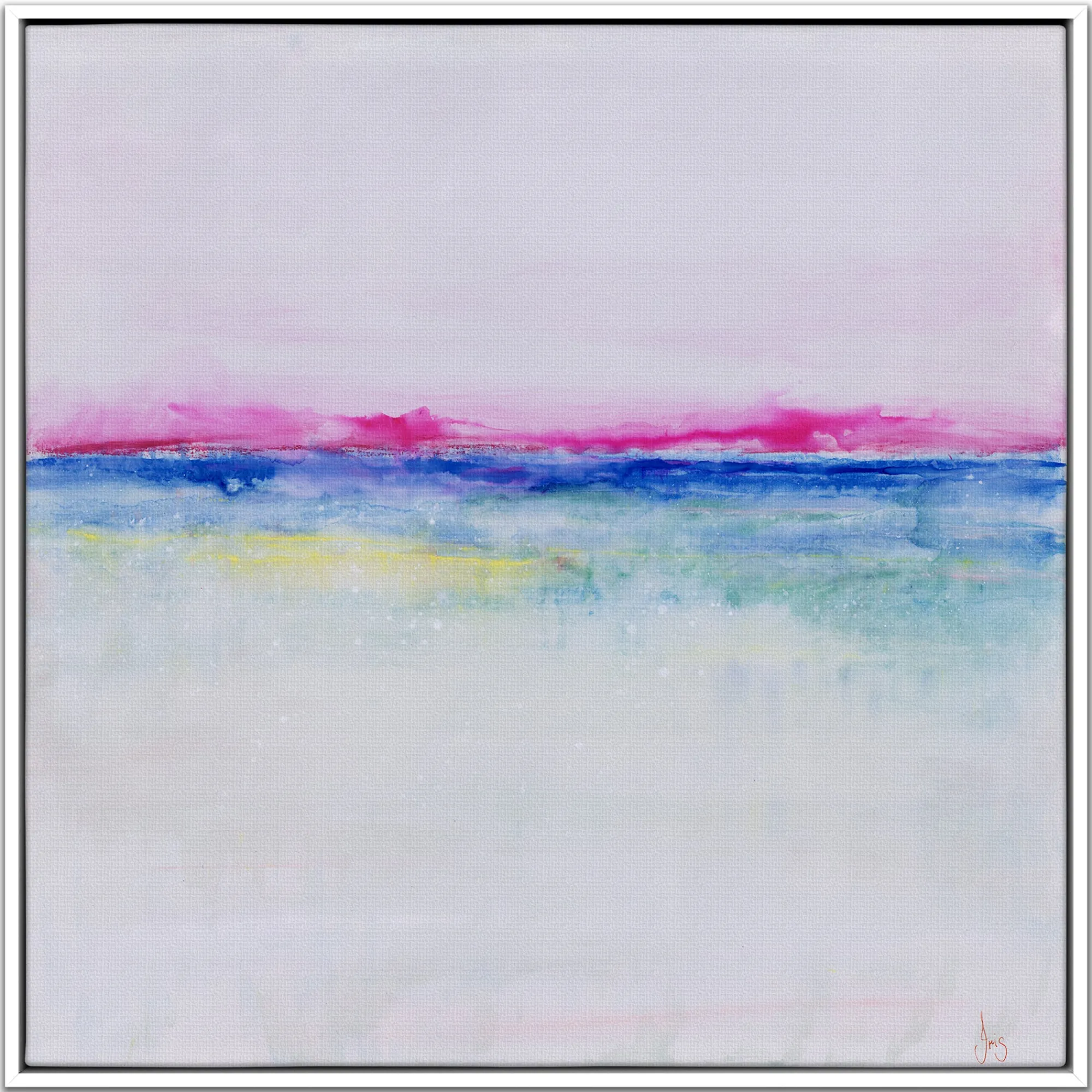 Framed Canvas*Whistlefish Pink Sunset Framed Canvas
