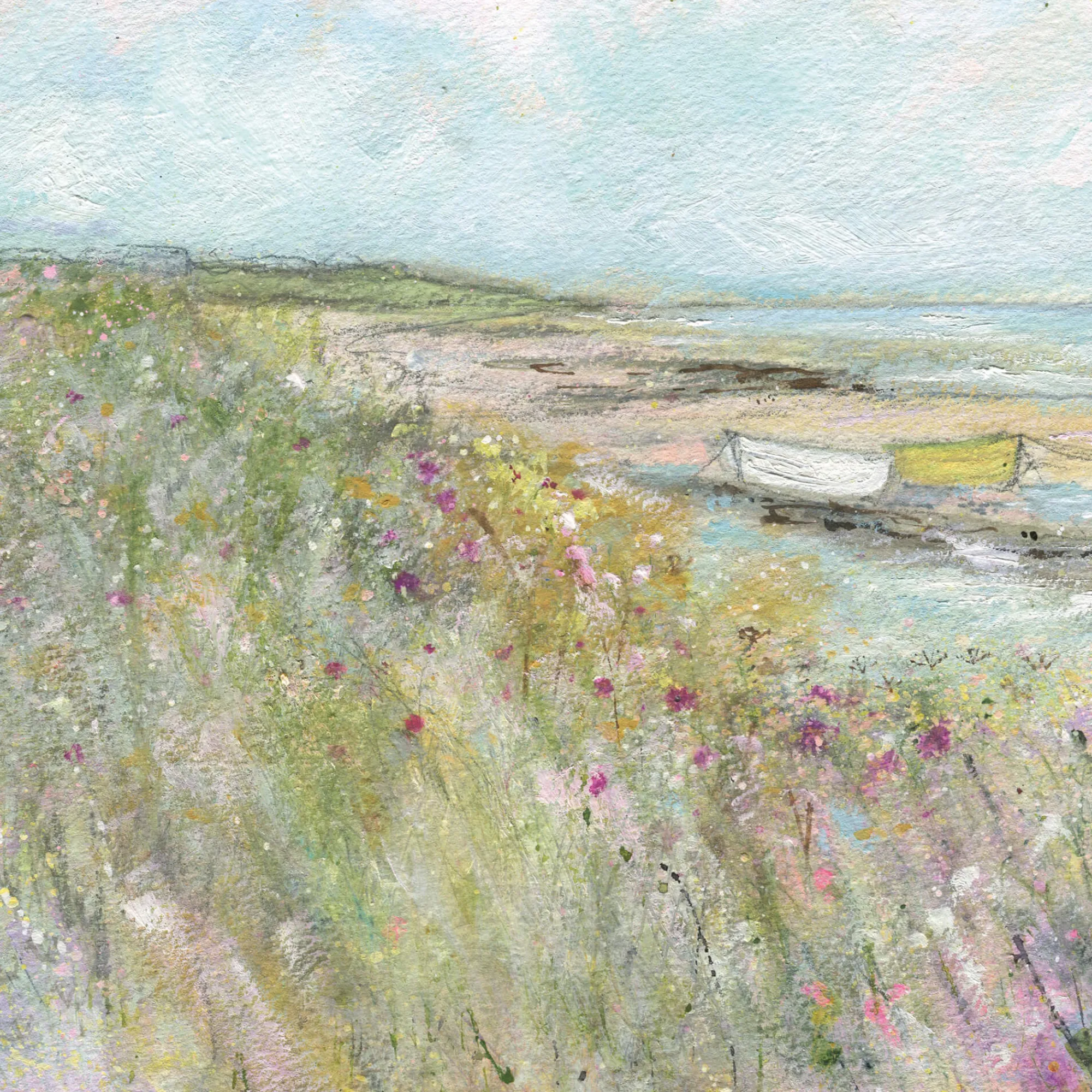 Unframed Prints*Whistlefish Pinks By The Estuary Art Print