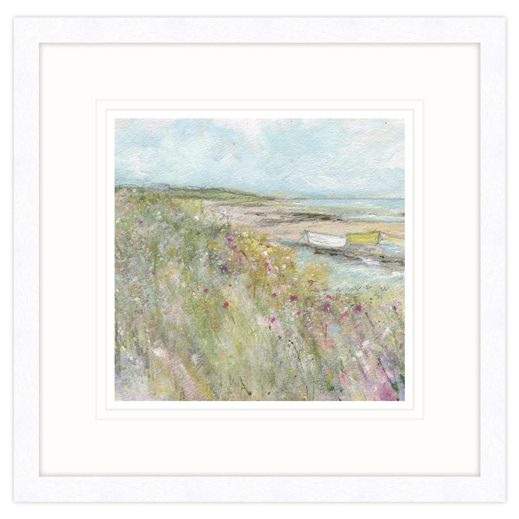 Floral & Flowers|Framed Prints*Whistlefish Pinks By The Estuary Framed Print