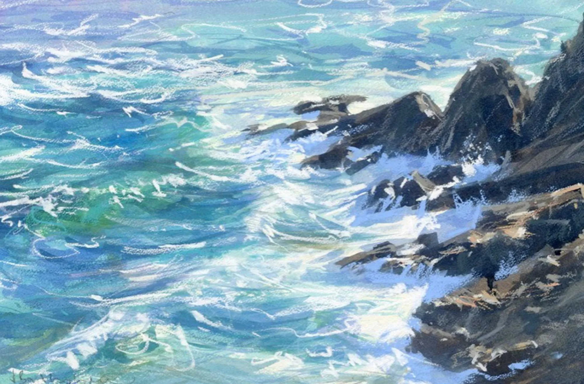 Unframed Prints*Whistlefish Point Near Porthchapel Art Print