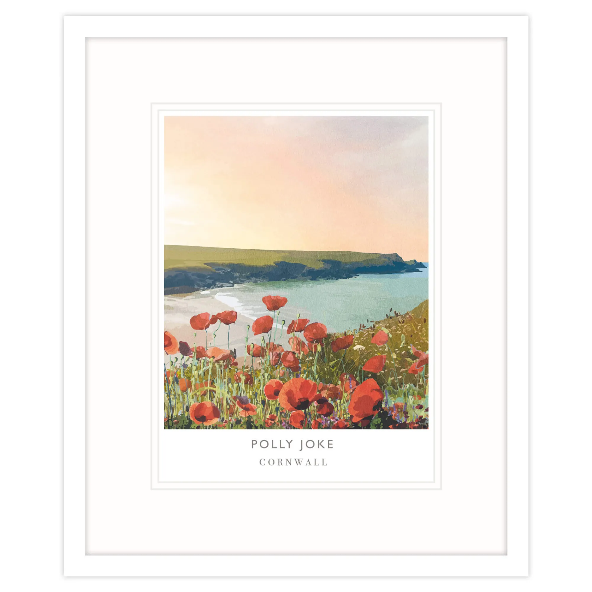 Cornwall|Travel*Whistlefish Polly Joke Framed Print