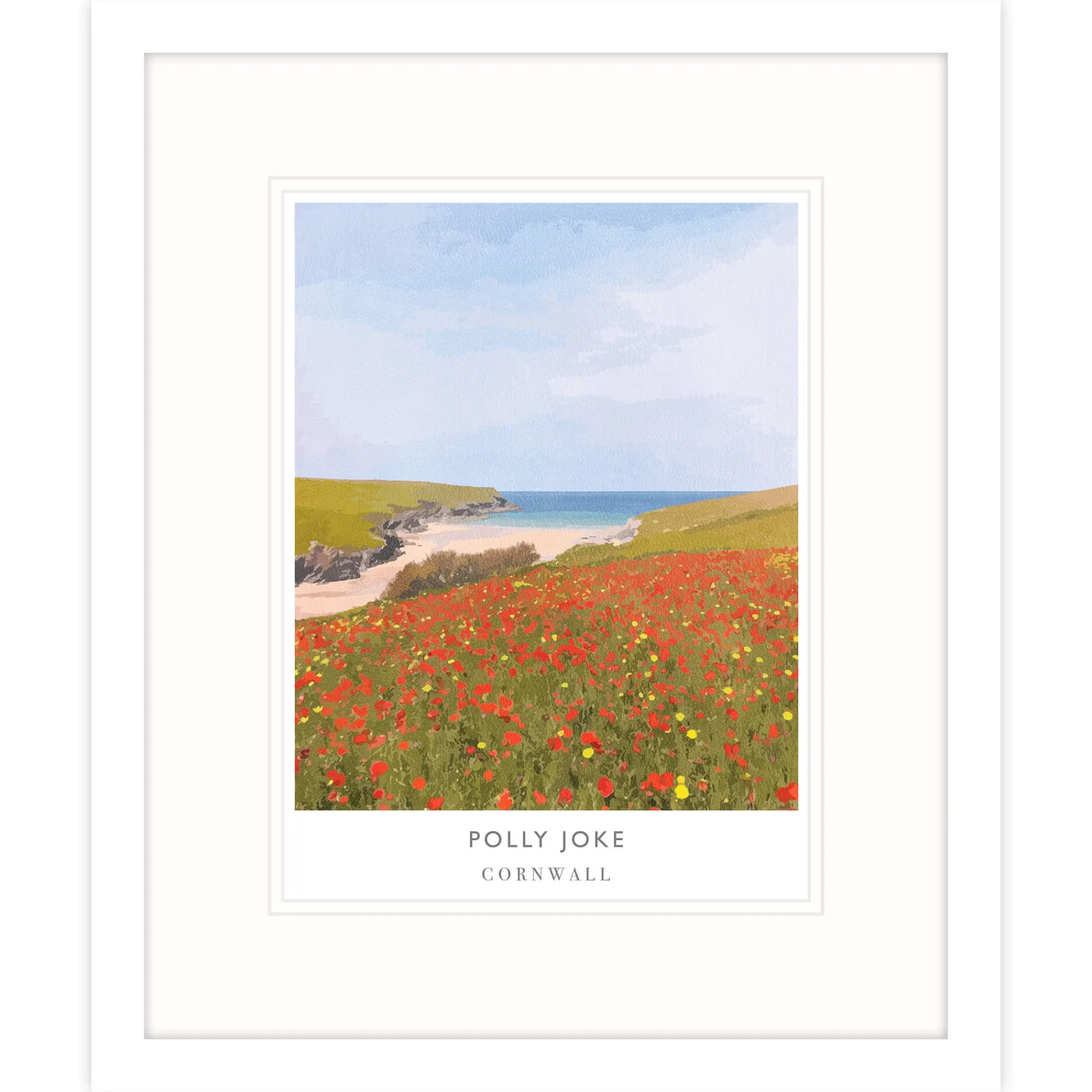Travel|Framed Prints*Whistlefish Polly Joke Poppies Framed Print