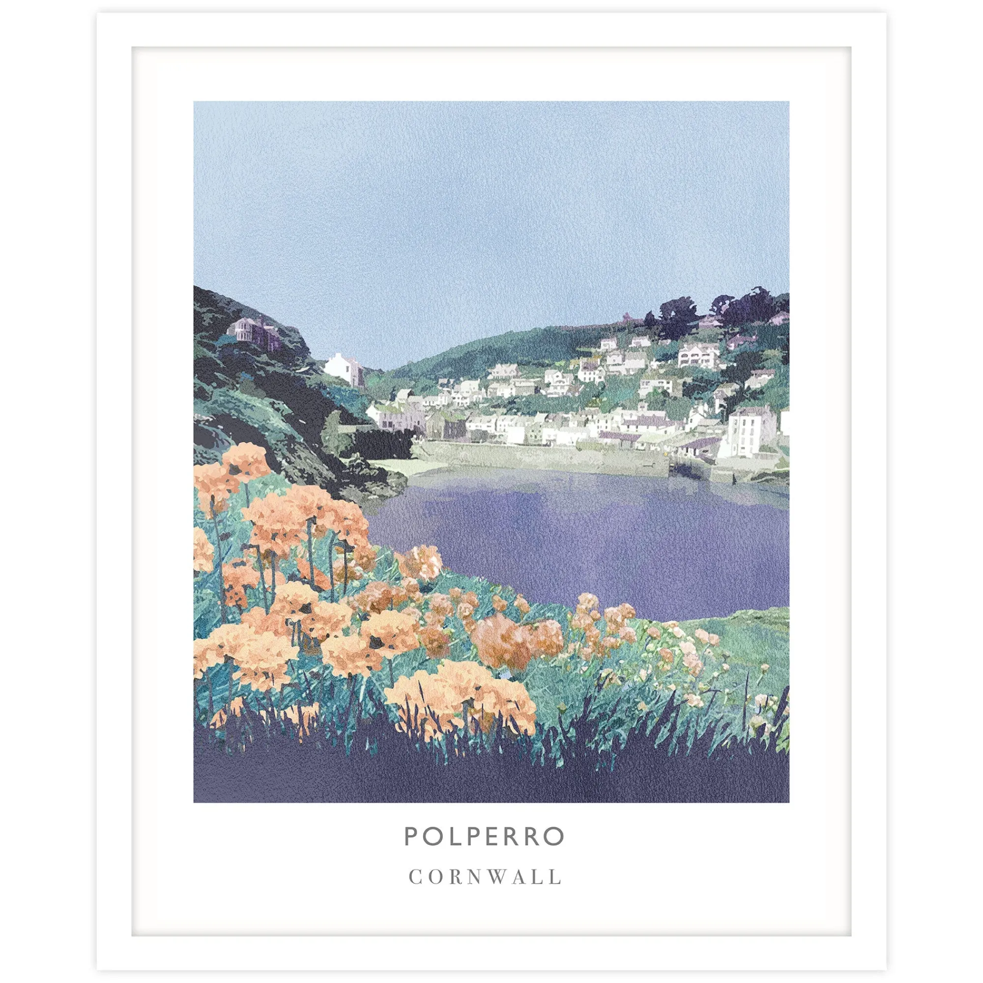Cornwall|Travel*Whistlefish Polperro Framed Print