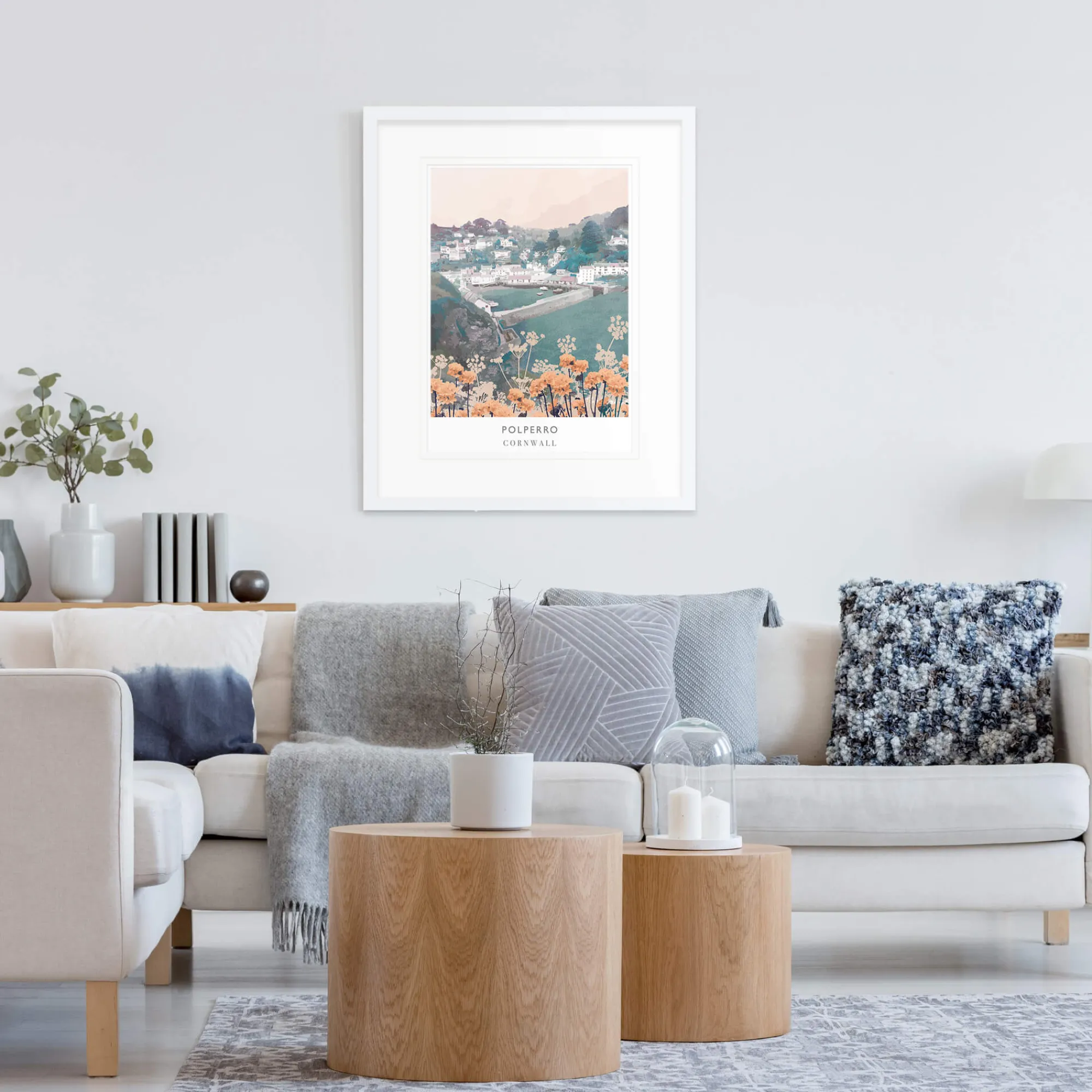 Cornwall|Travel*Whistlefish Polperro Framed Print