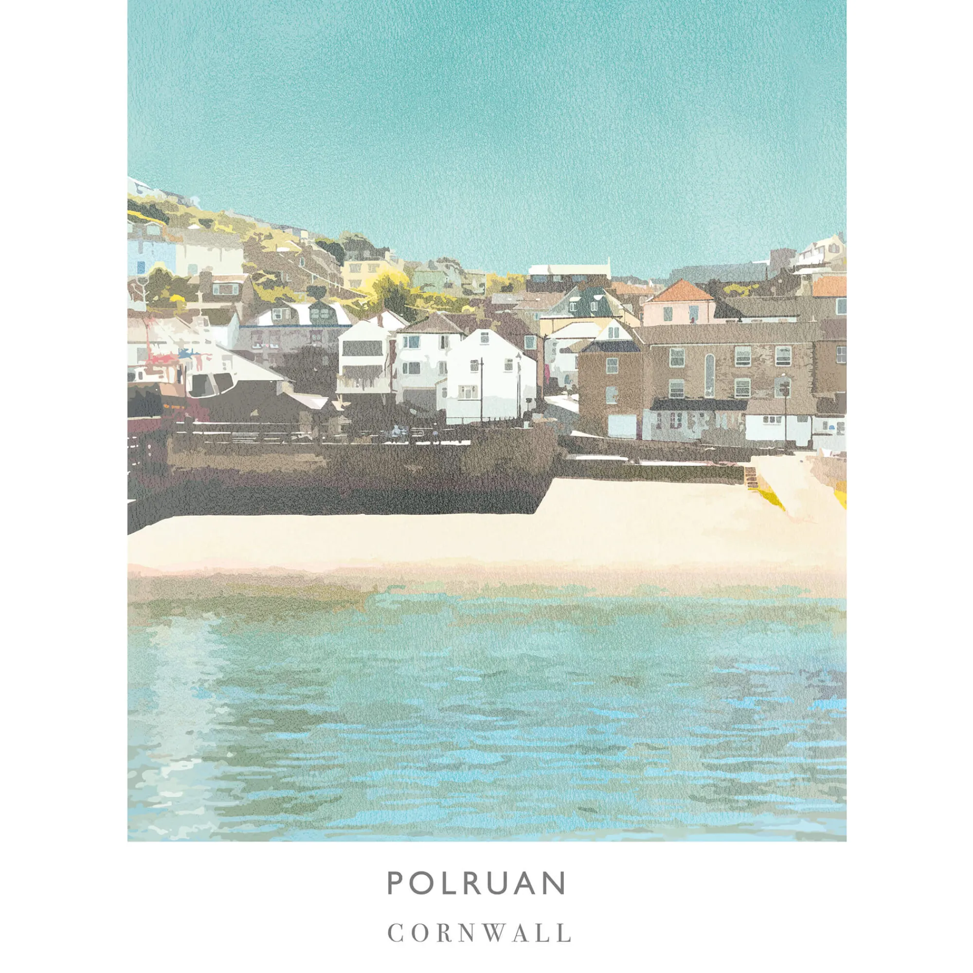 Unframed Prints*Whistlefish Polruan Cornwall Art Print