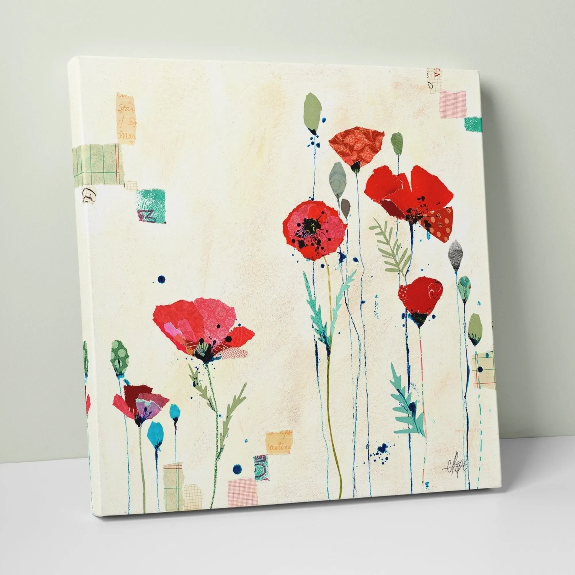 Floral & Flowers|Canvas*Whistlefish Poppies Canvas
