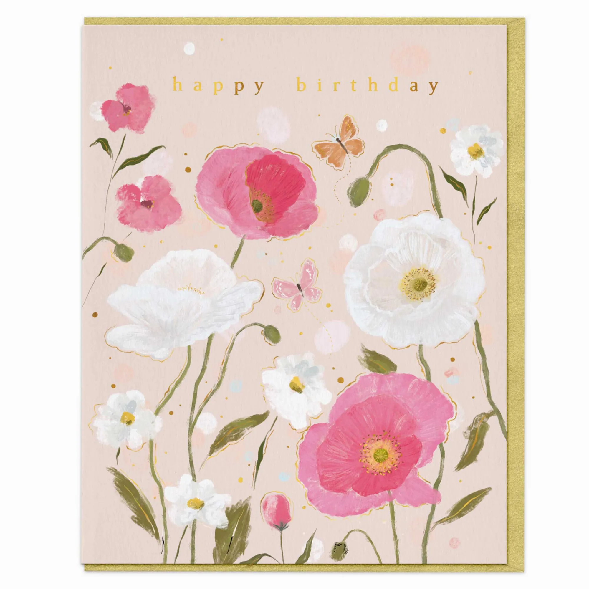 Birthday|For Her*Whistlefish Poppies in Bloom Birthday Card