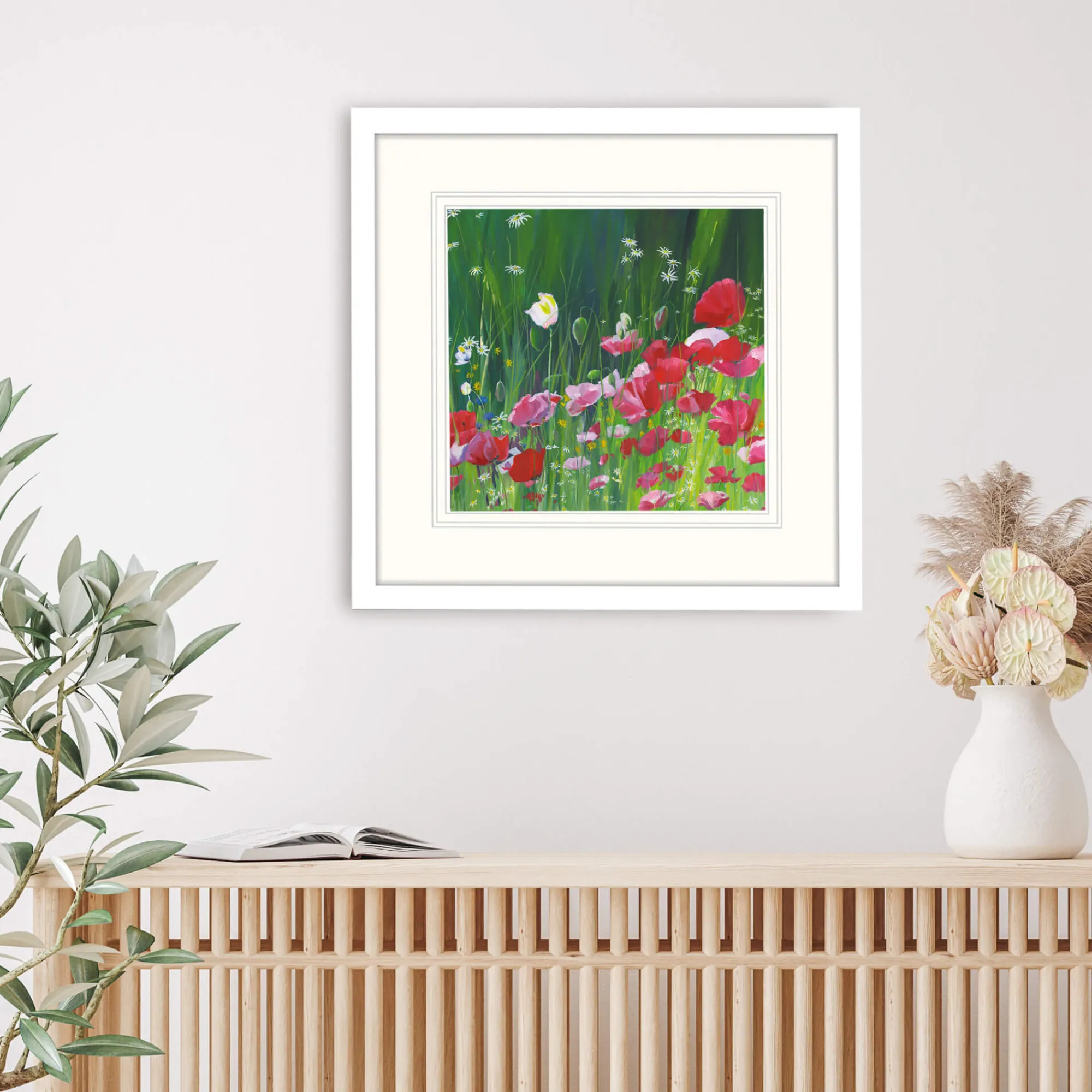 Floral & Flowers|Framed Prints*Whistlefish Poppy Field Framed Print