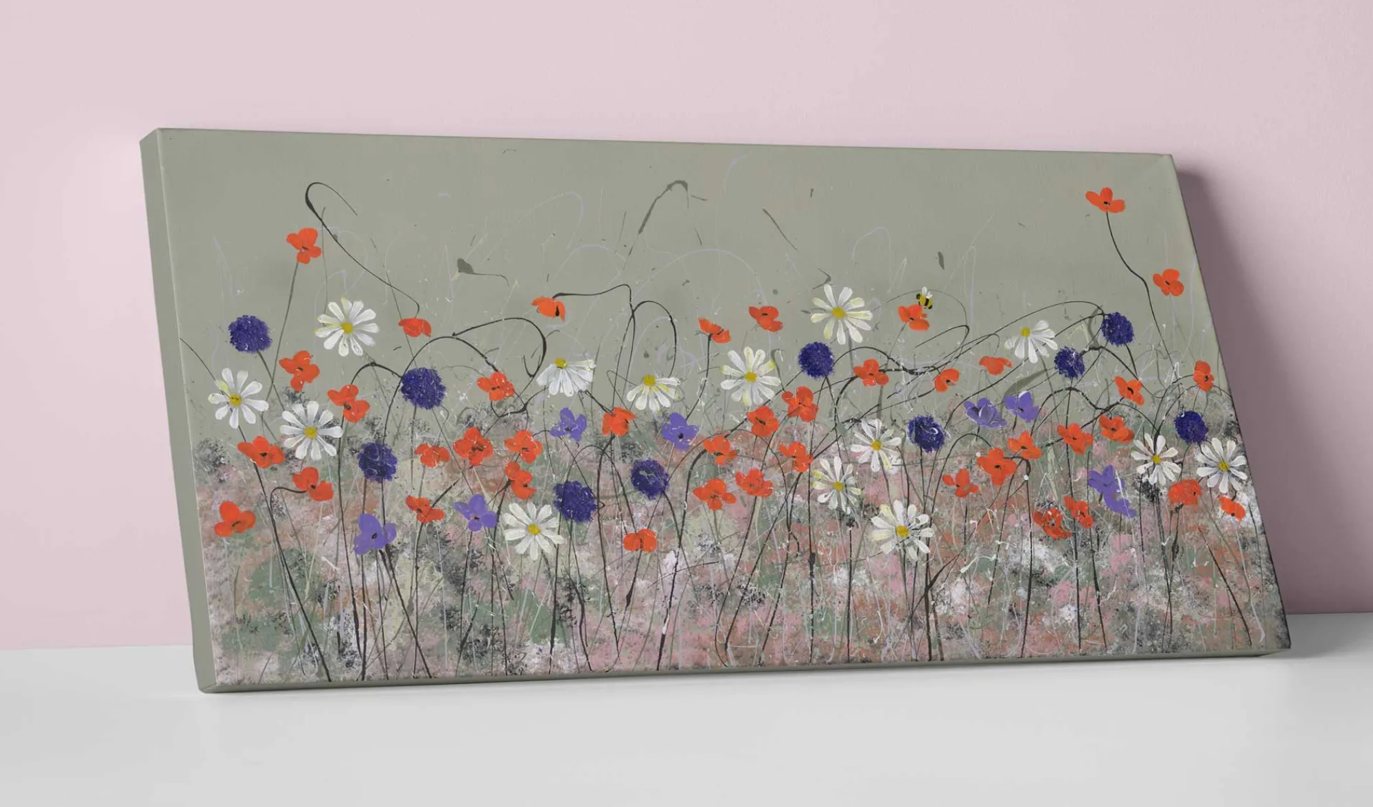 Floral & Flowers|Originals*Whistlefish Poppy Meadow Original Artwork