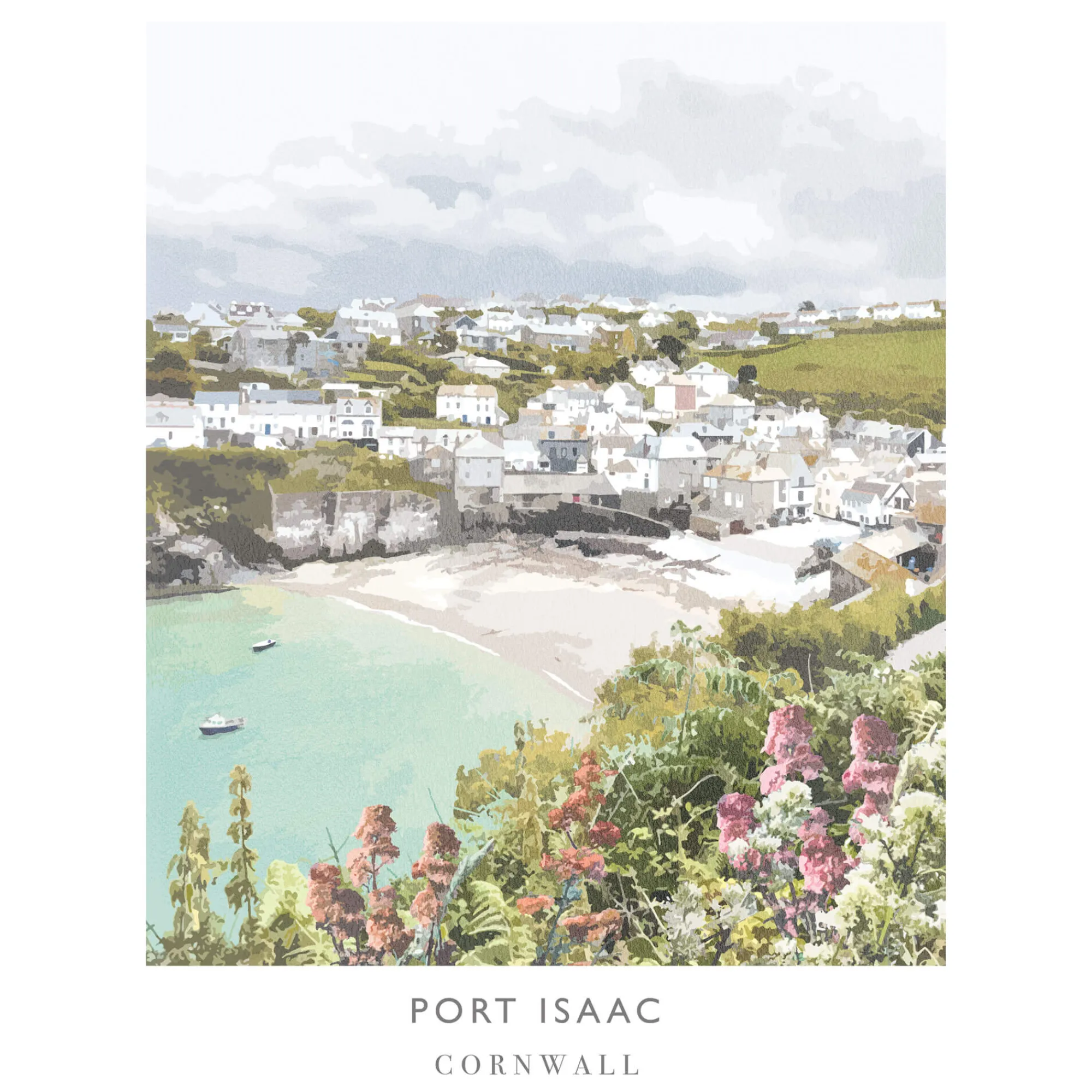 Unframed Prints*Whistlefish Port Isaac Art Print