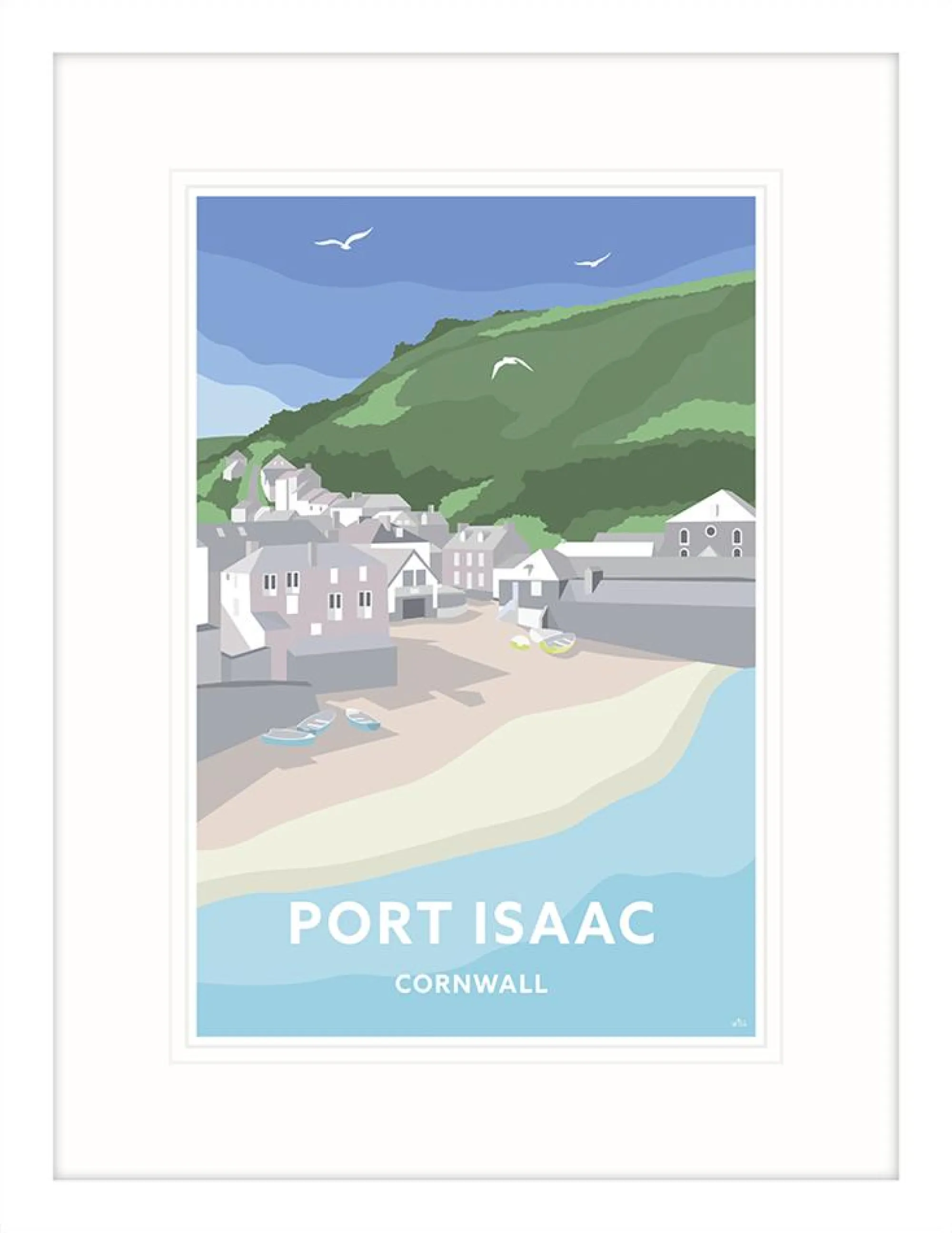 Padstow|Cornwall*Whistlefish Port Isaac Travel Framed Print