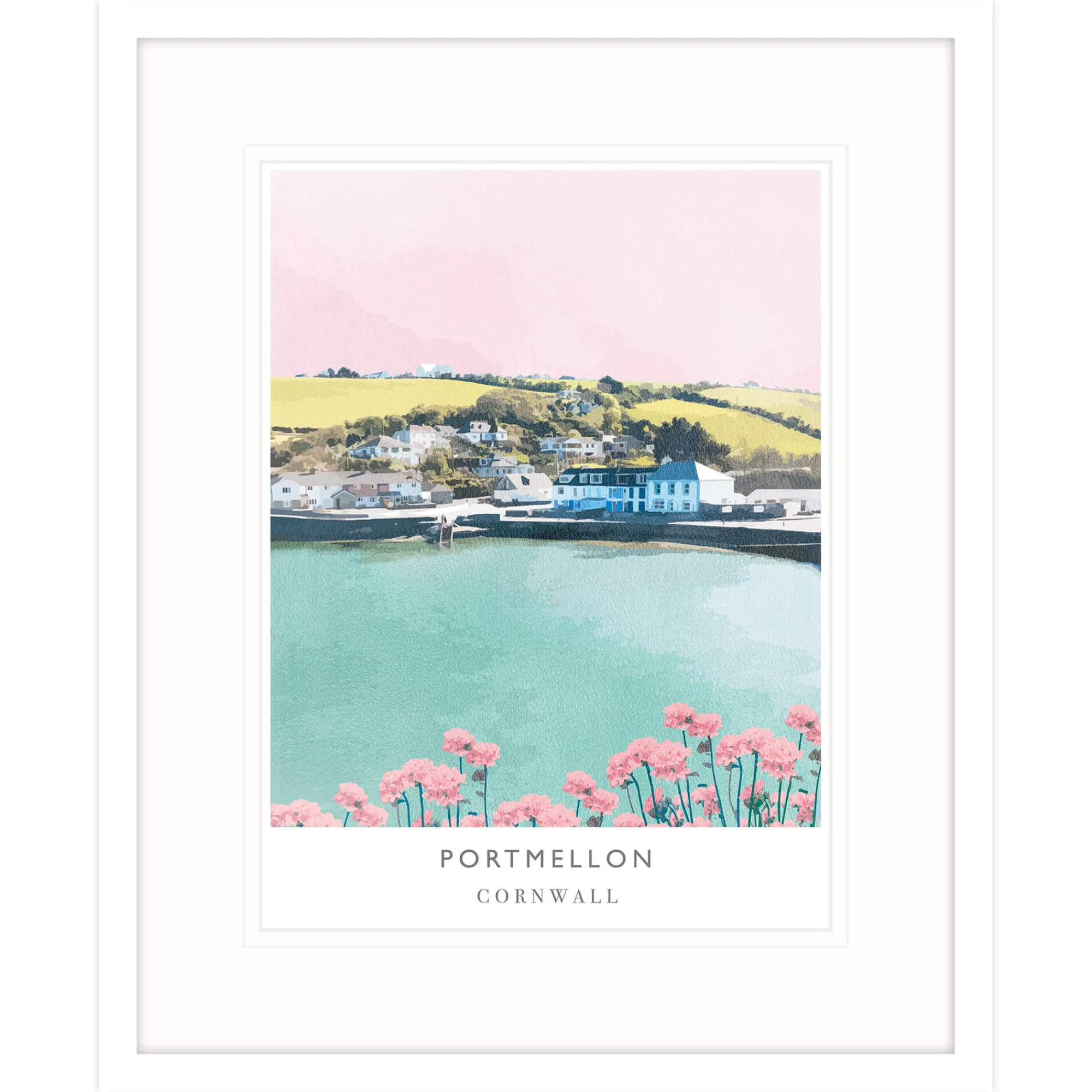 Cornwall|Travel*Whistlefish Port Mellon Framed Print