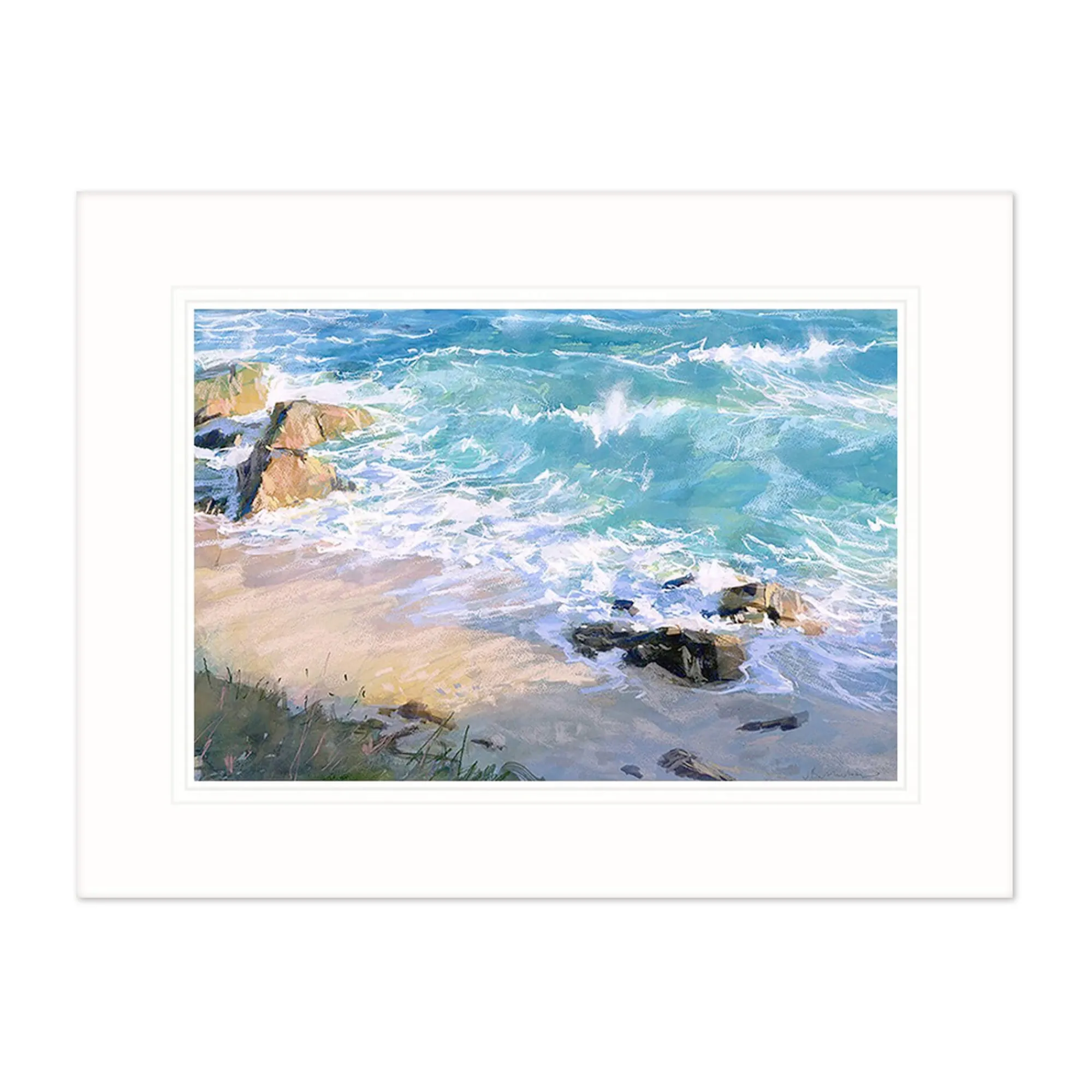 Mounted Prints*Whistlefish Porthchapel Beach Mounted Print