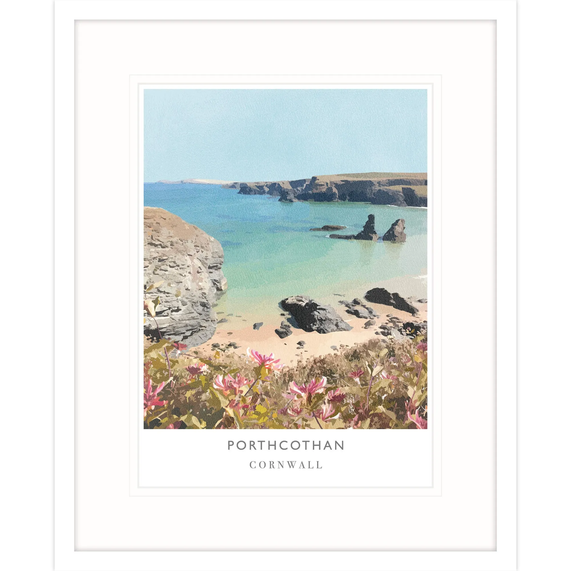 Travel|Framed Prints*Whistlefish Porthcothan Framed Print