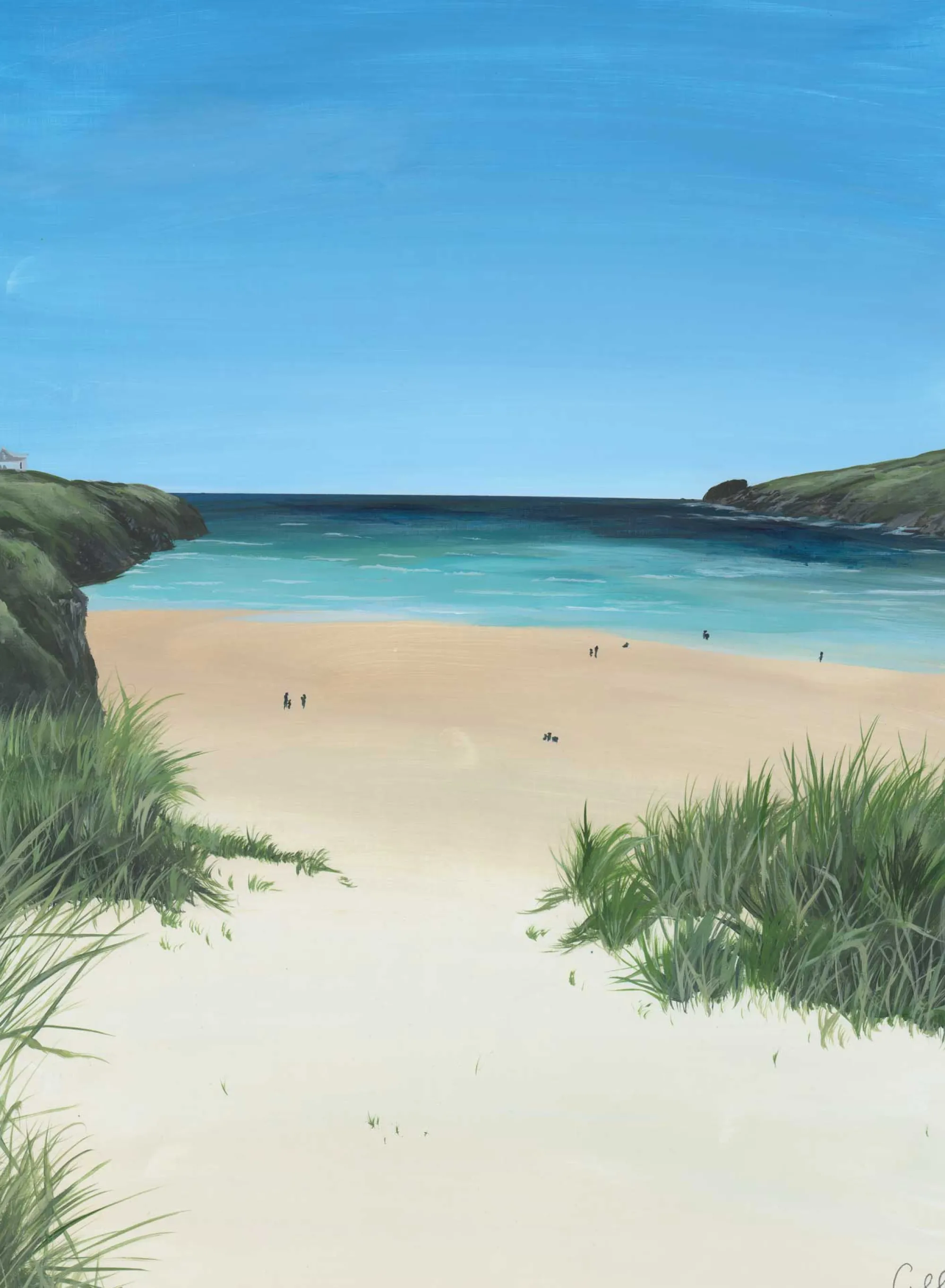 Unframed Prints*Whistlefish Porthcothan Med Art Print