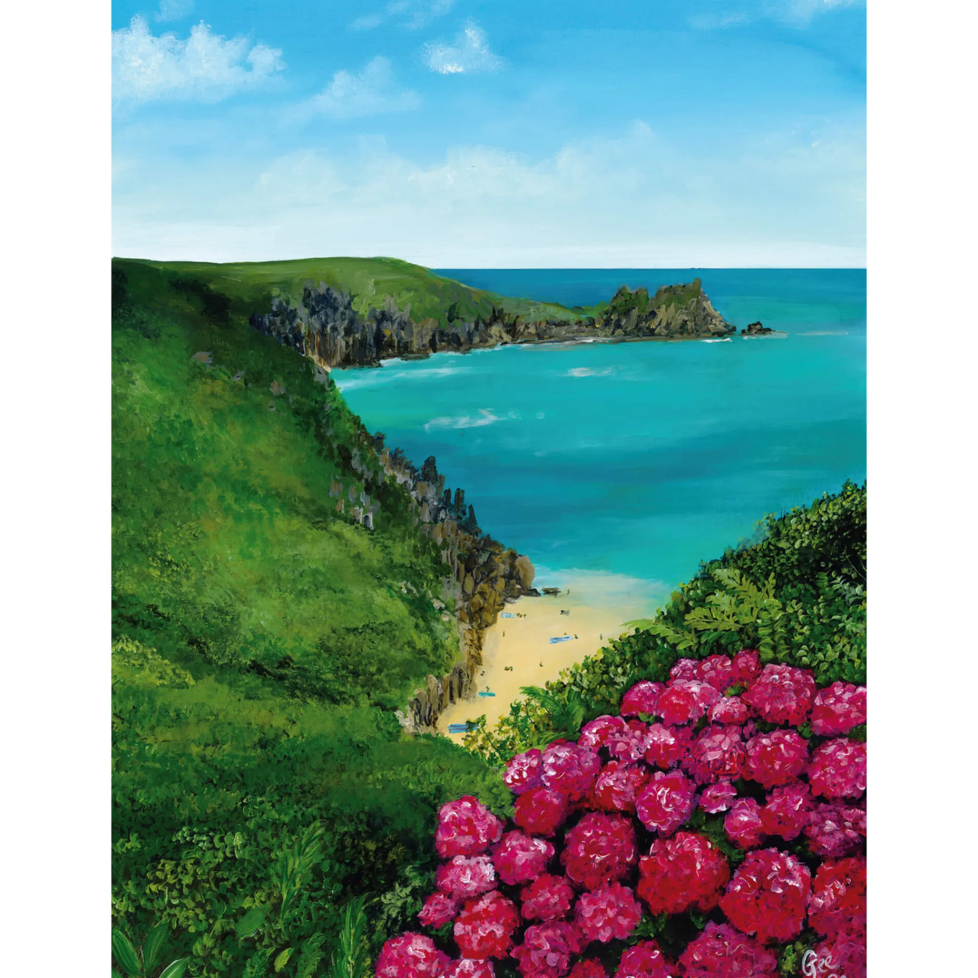 Unframed Prints*Whistlefish Porthcurno Art Print
