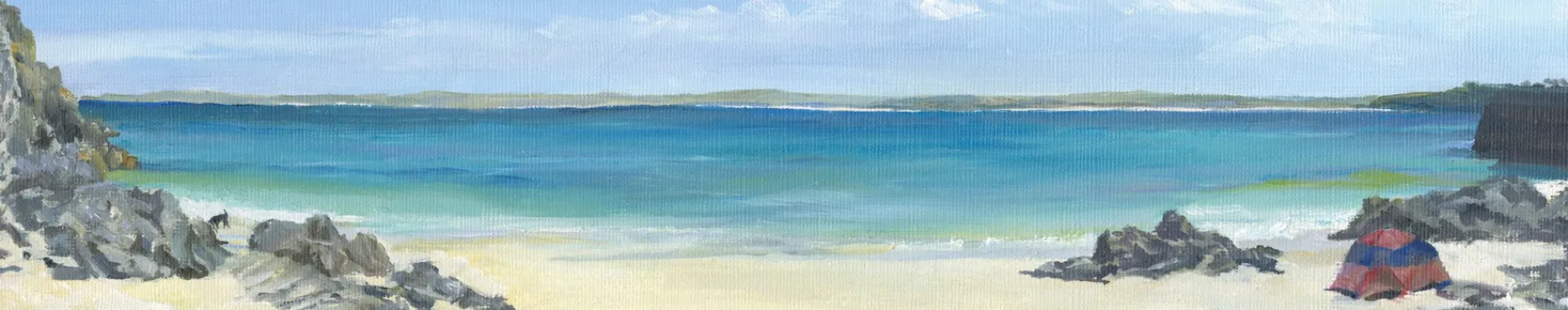Unframed Prints*Whistlefish Porthgwidden Beach Art Print