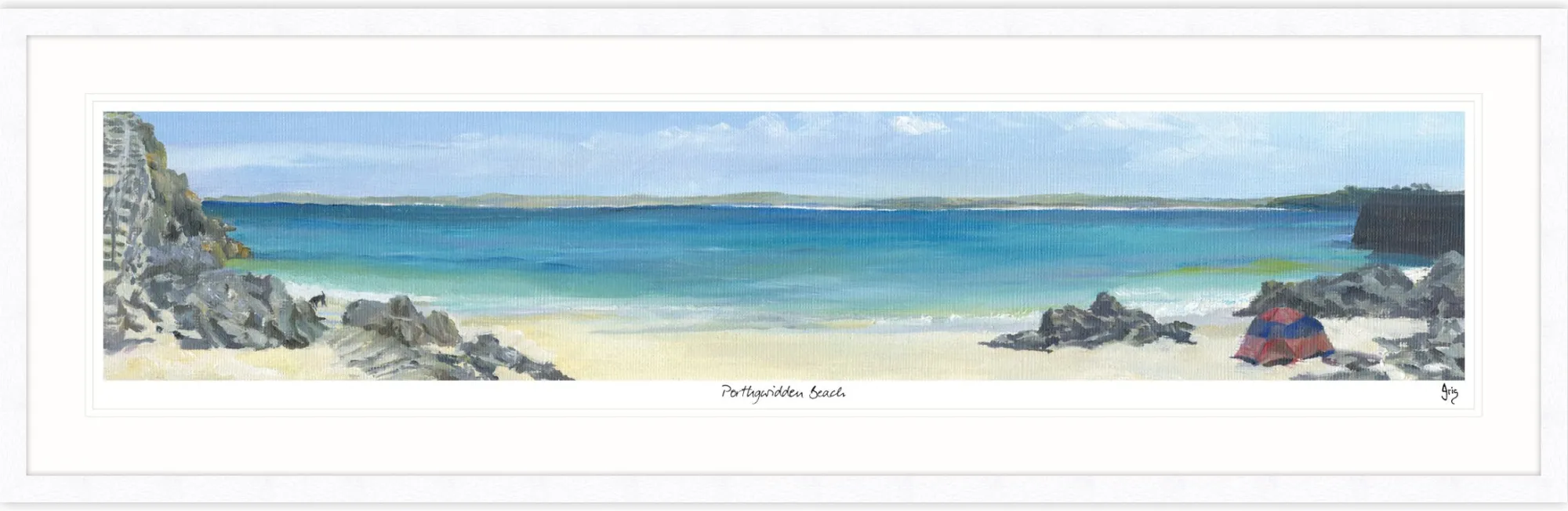 St Ives|Cornwall*Whistlefish Porthgwidden Beach Framed Print