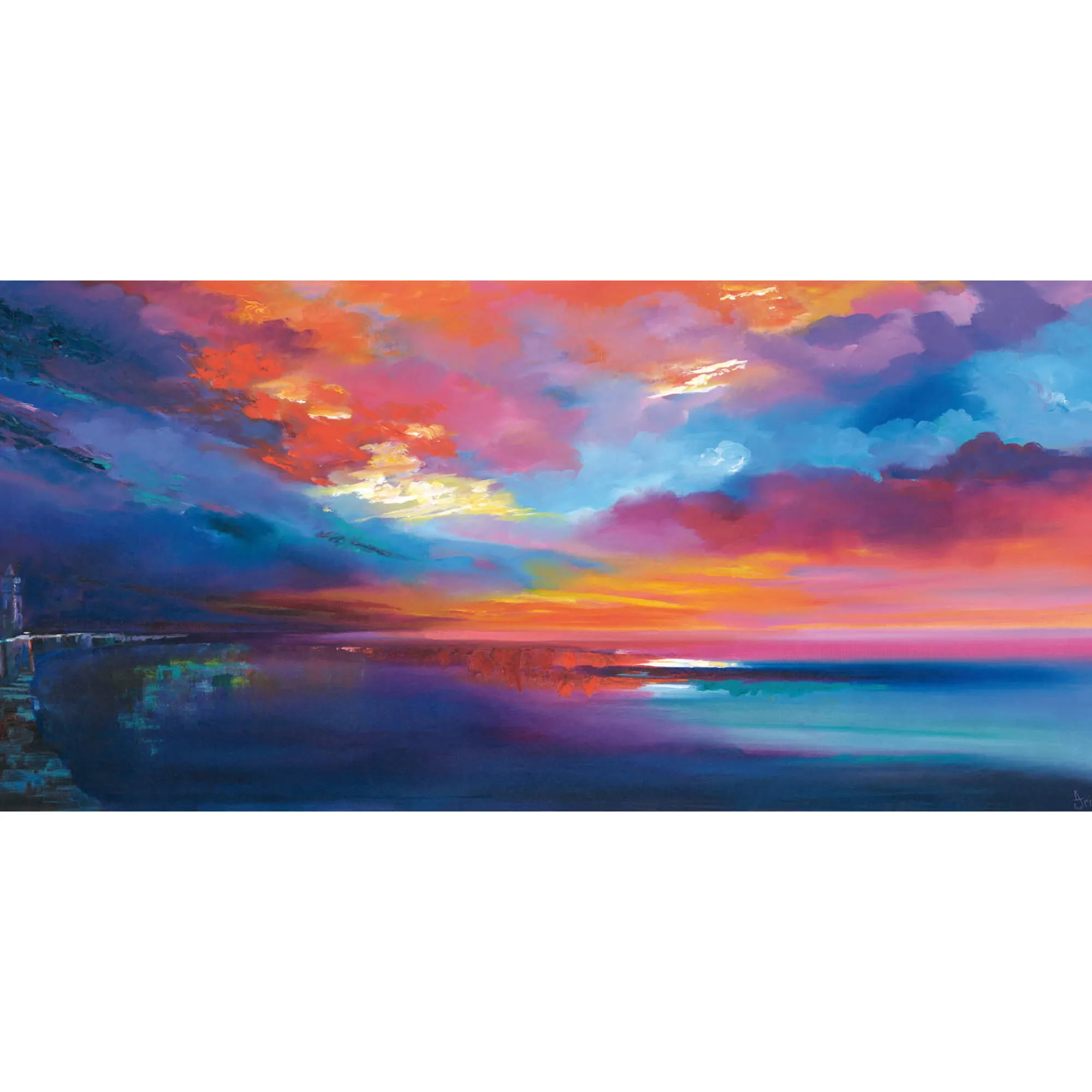 Unframed Prints*Whistlefish Porthleven Sunset Art Print