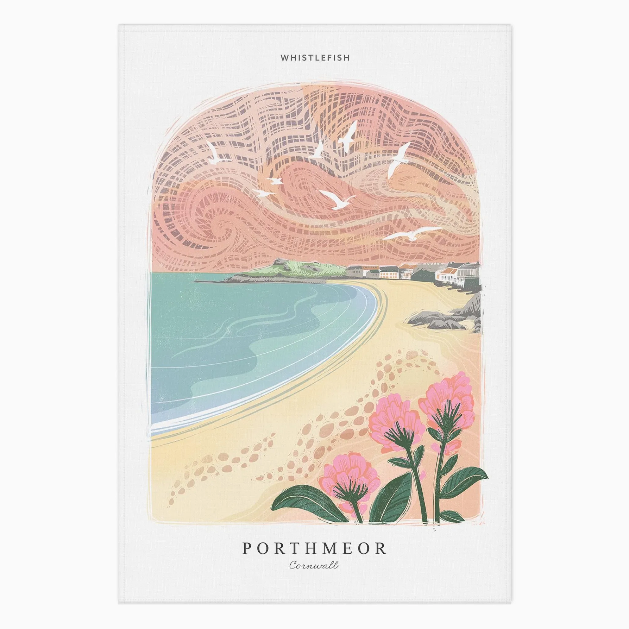 Under £20|Under £10*Whistlefish Porthmeor Arched Lino Tea Towel