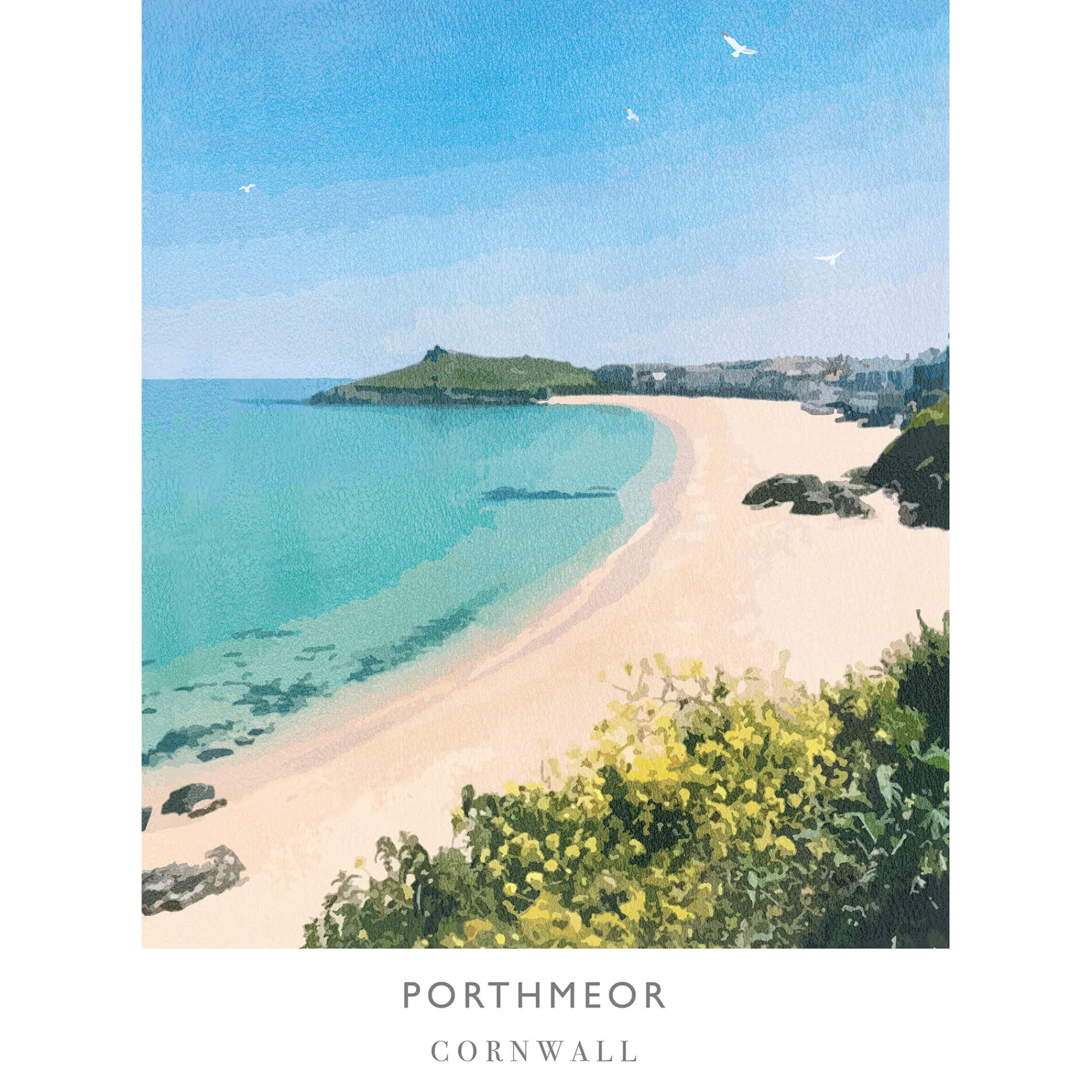 Unframed Prints*Whistlefish Porthmeor Art Print