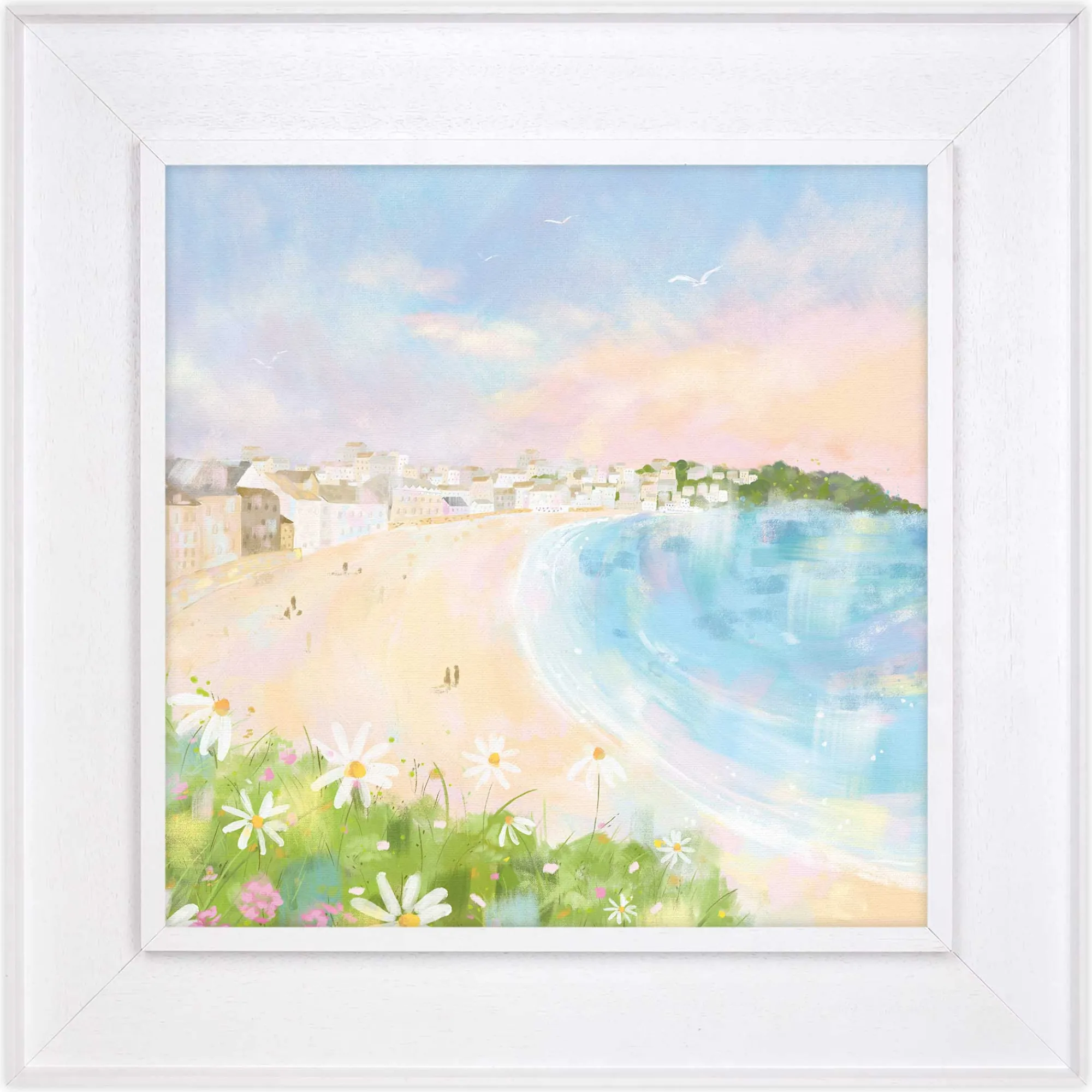 St Ives|Cornwall*Whistlefish Porthmeor Beach Tray Framed Canvas