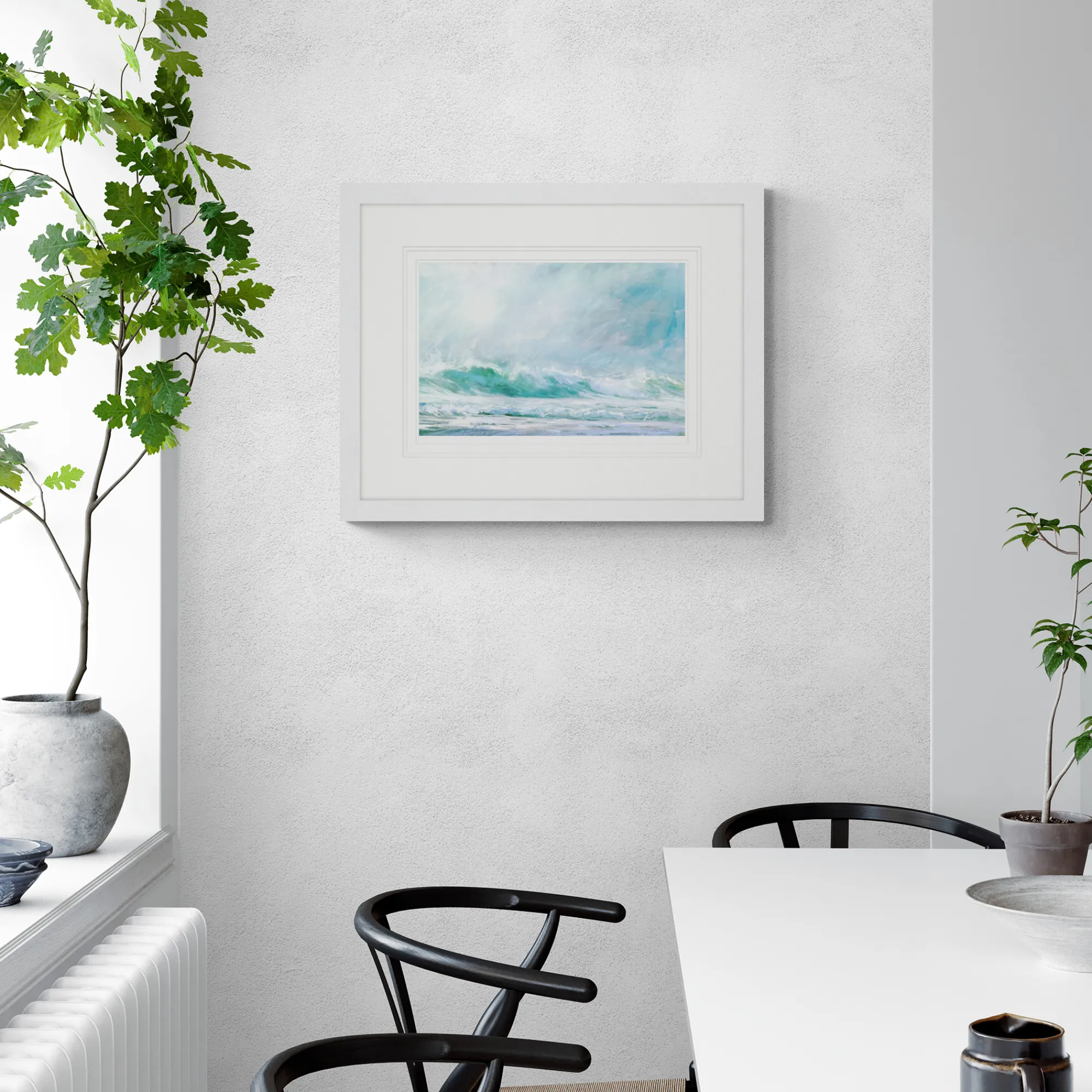 St Ives|Cornwall*Whistlefish Porthmeor Breaker Framed Print