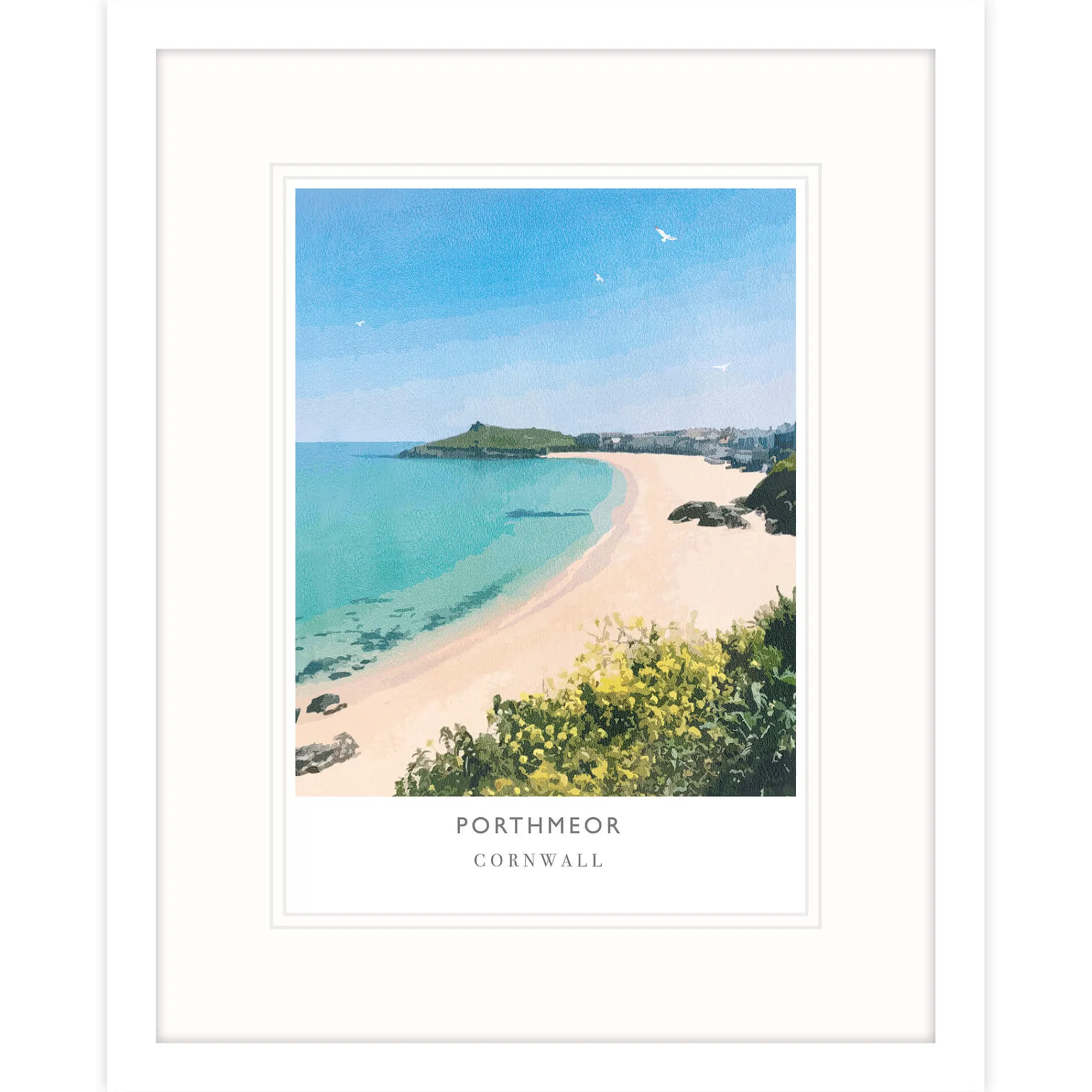 St Ives|Cornwall*Whistlefish Porthmeor Framed Print