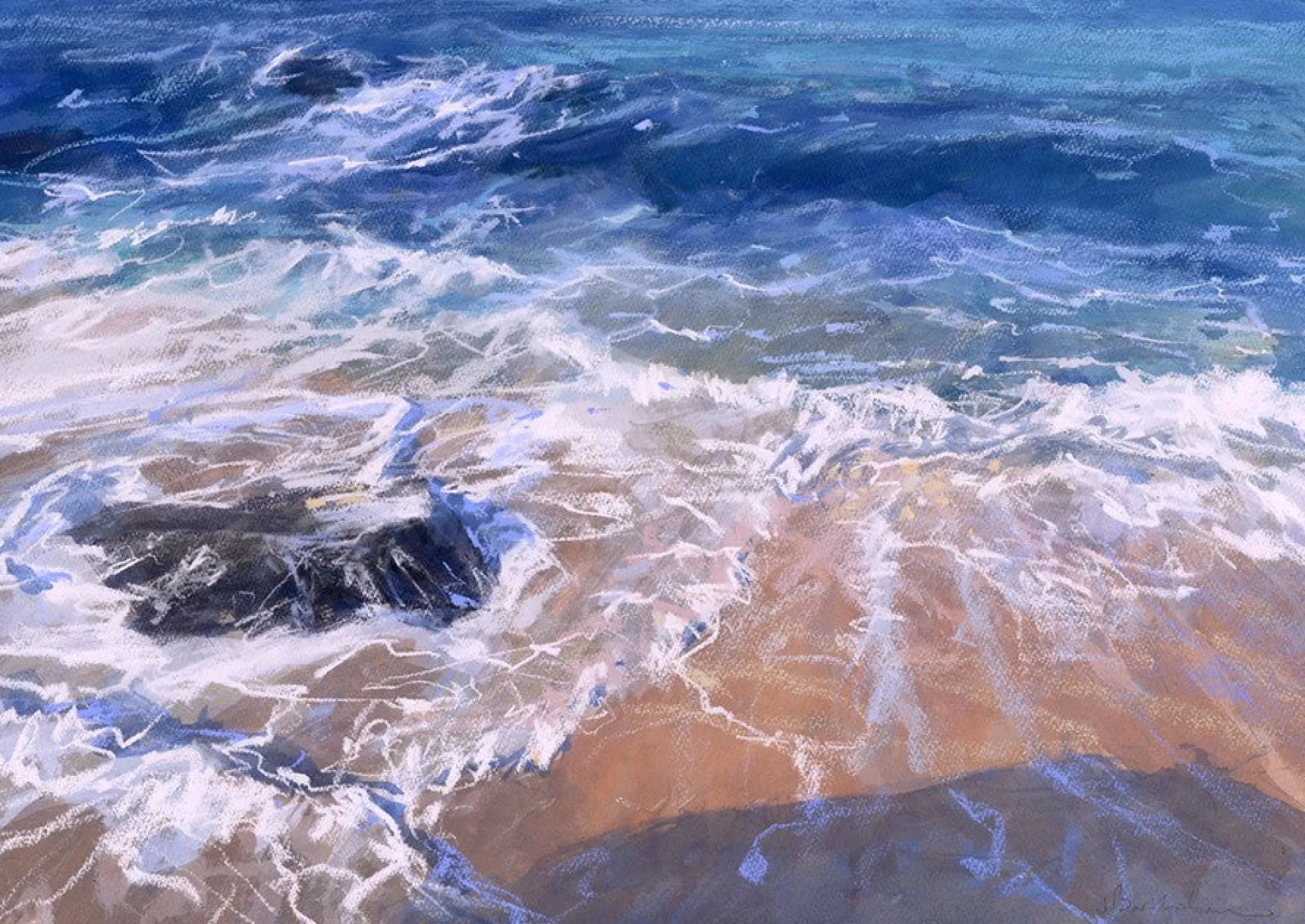 Unframed Prints*Whistlefish Porthmeor Wash Art Print