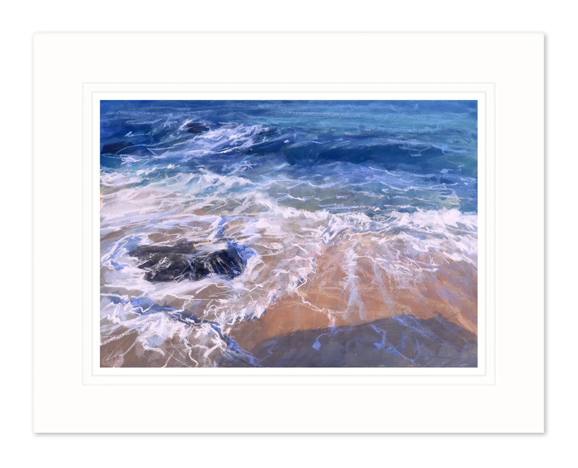 Mounted Prints*Whistlefish Porthmeor Wash Mounted Print
