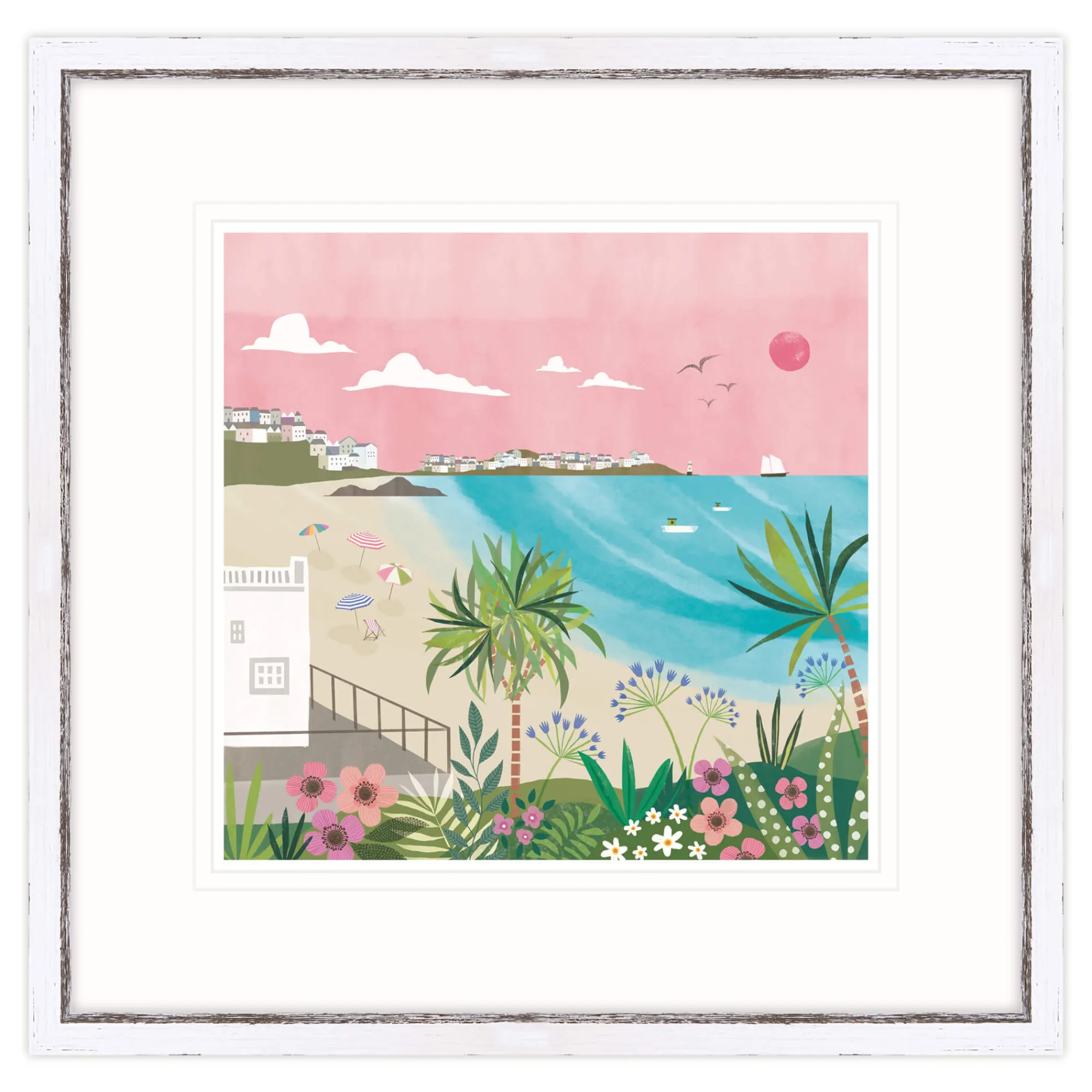 St Ives|Cornwall*Whistlefish Porthminster Beach Framed Print