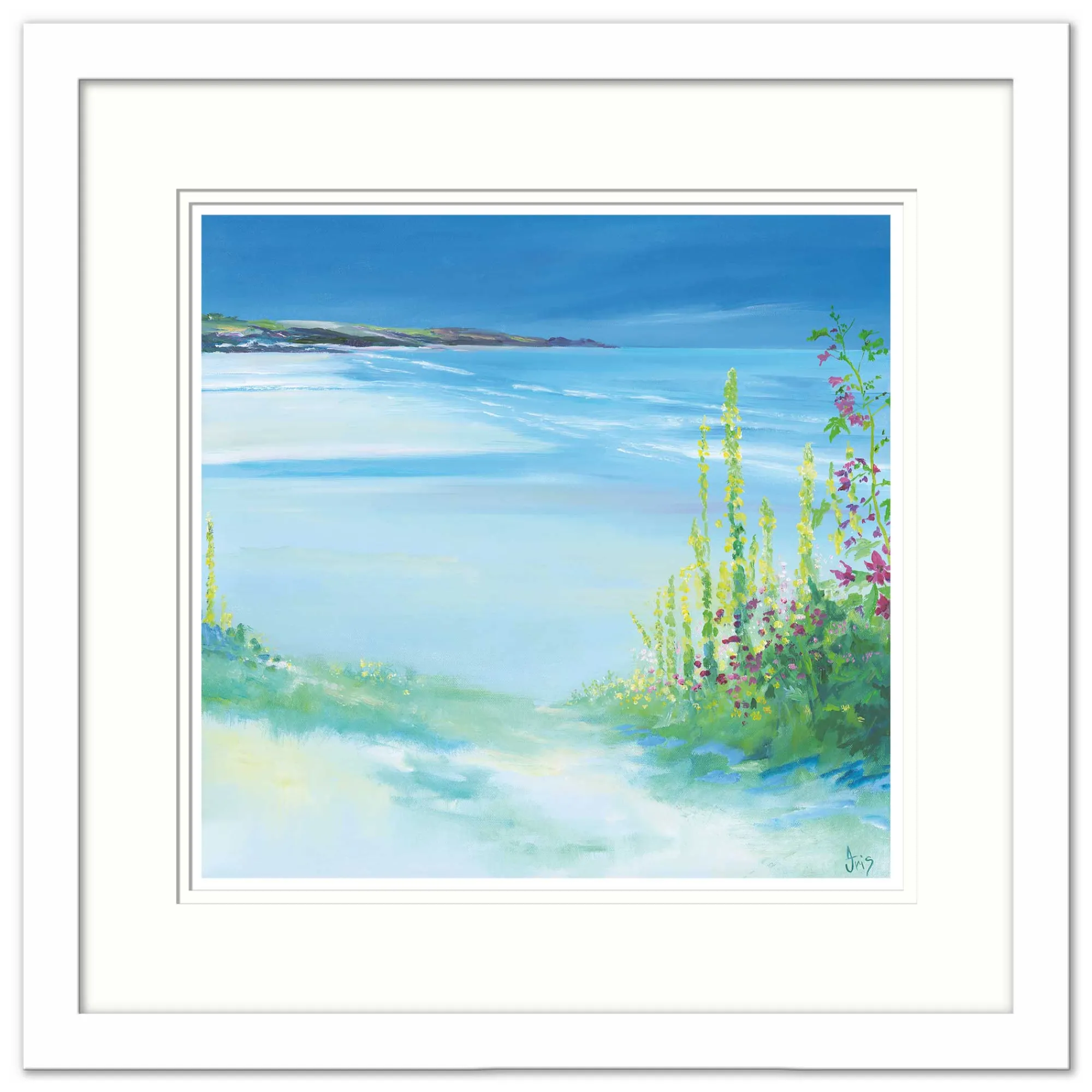 Cornwall|Coastal Scenes*Whistlefish Pretty Perranuthno Small Framed Print