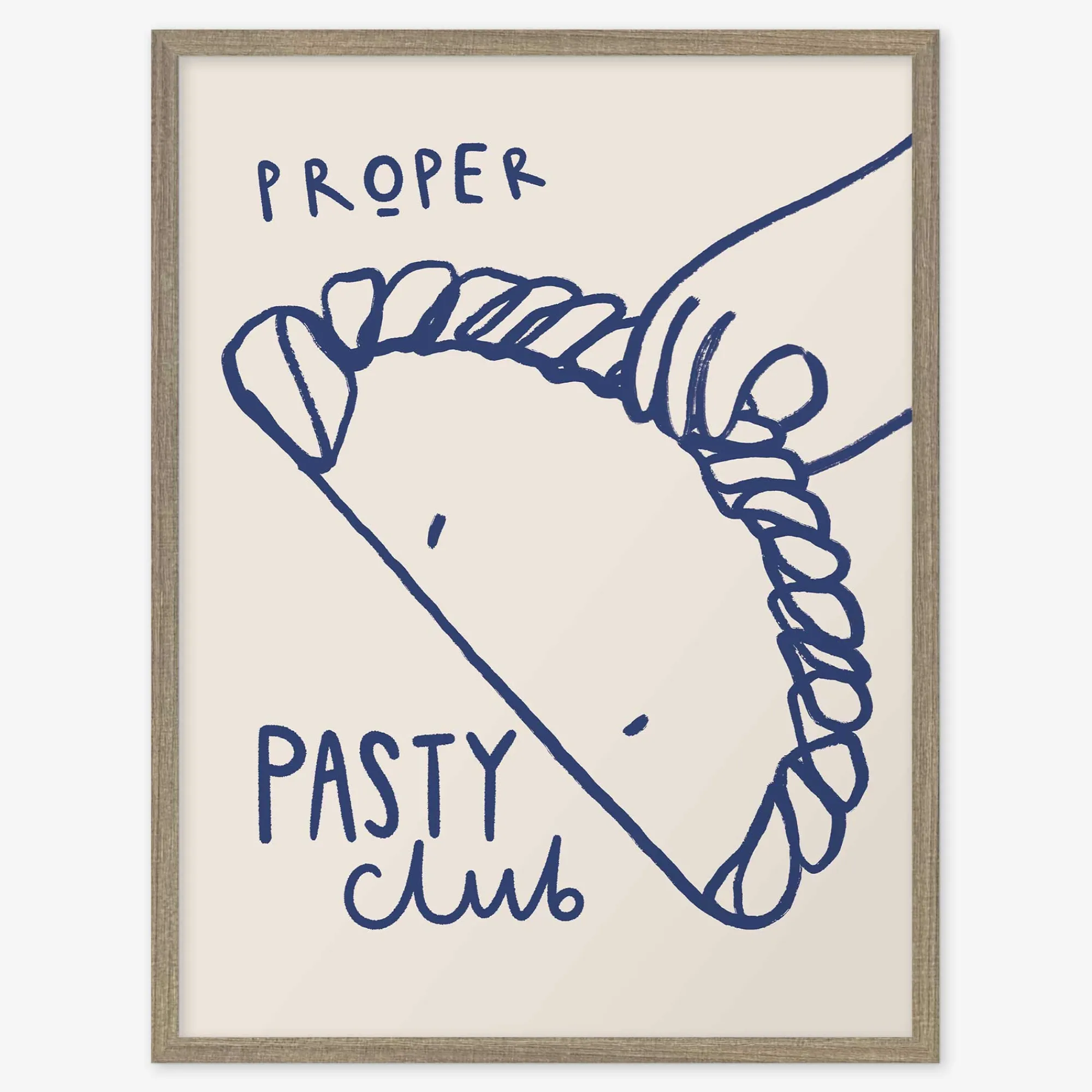Cornwall|Framed Prints*Whistlefish Proper Pasty Club Framed Print